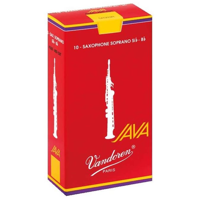 Vandoren Java Filed Red Cut 3.0 Soprano Saxophone Pack of 10