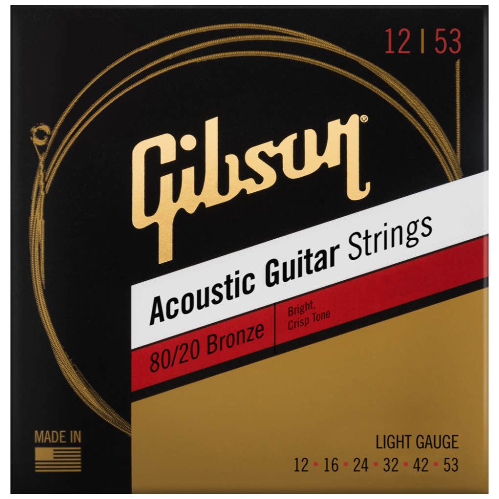 Gibson - Gibson Acoustic Saiten 80 20 Bronze Light 012 - 053