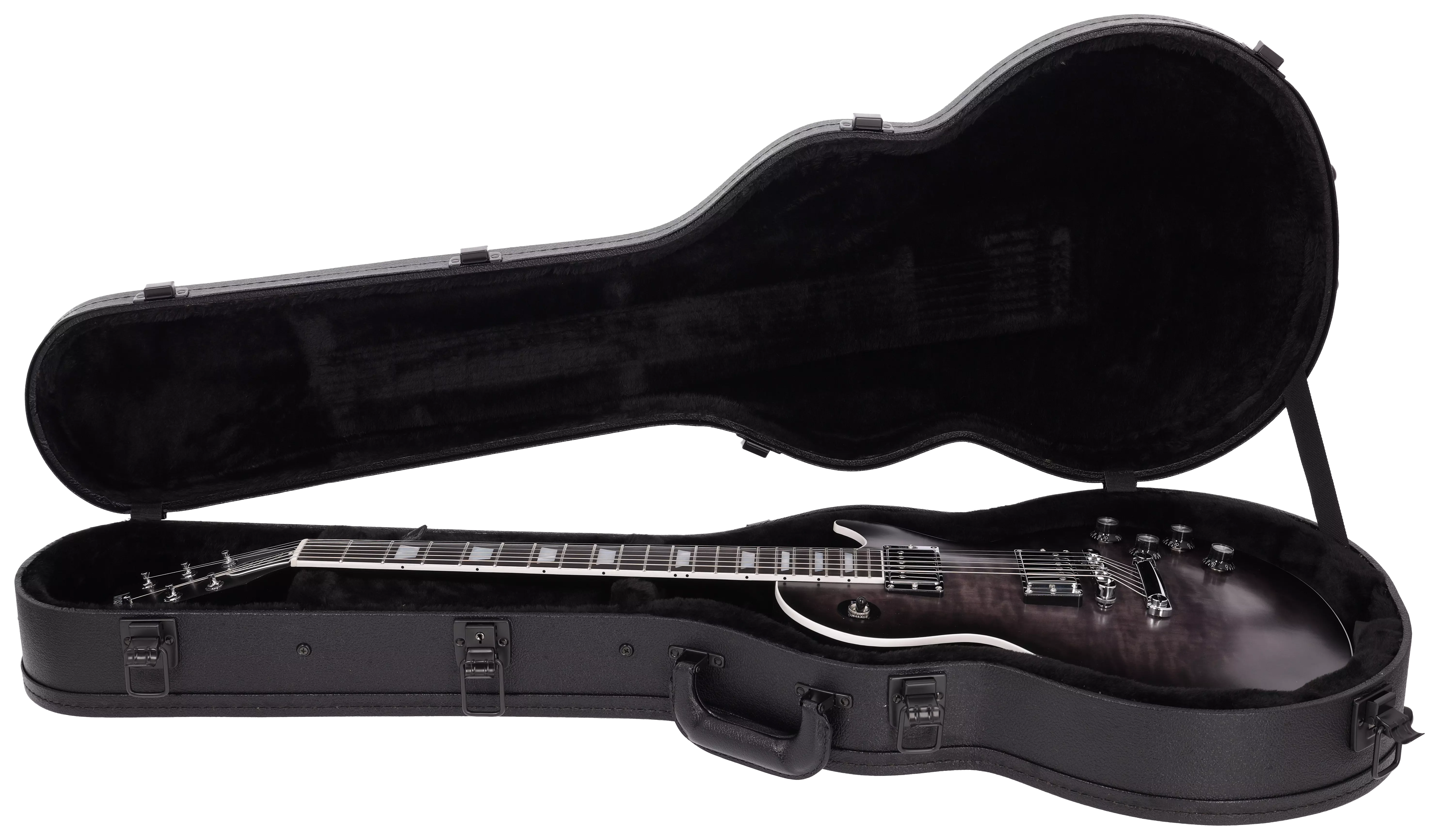 Gibson Mark Morton Les Paul Modern Quilt Translucent Ebony Burst Satin 16