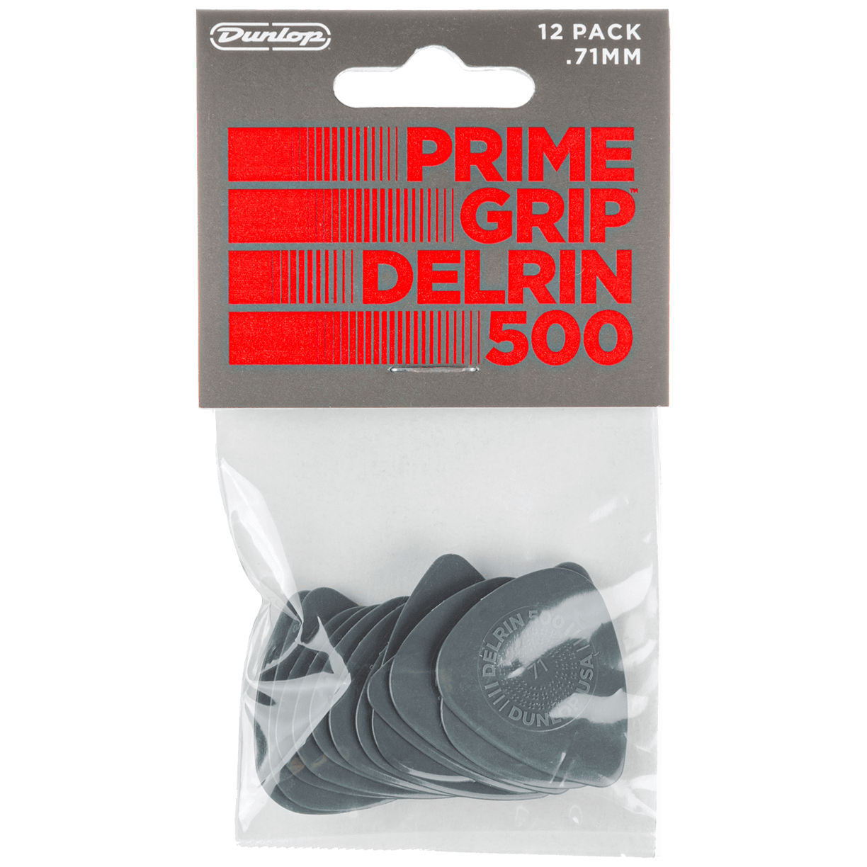 Dunlop Delrin 500 Prime Grip 0.71 Player's Pack 12 Stück