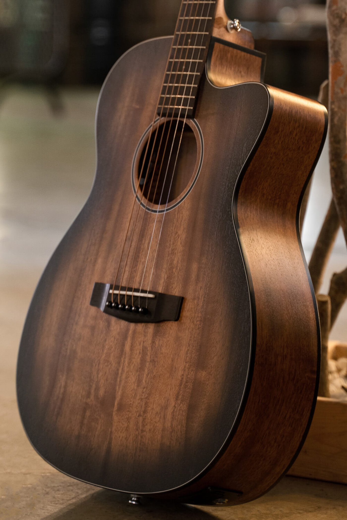 Image of Cort core oc mahogany acoustic electric guitar lifestyle 8
