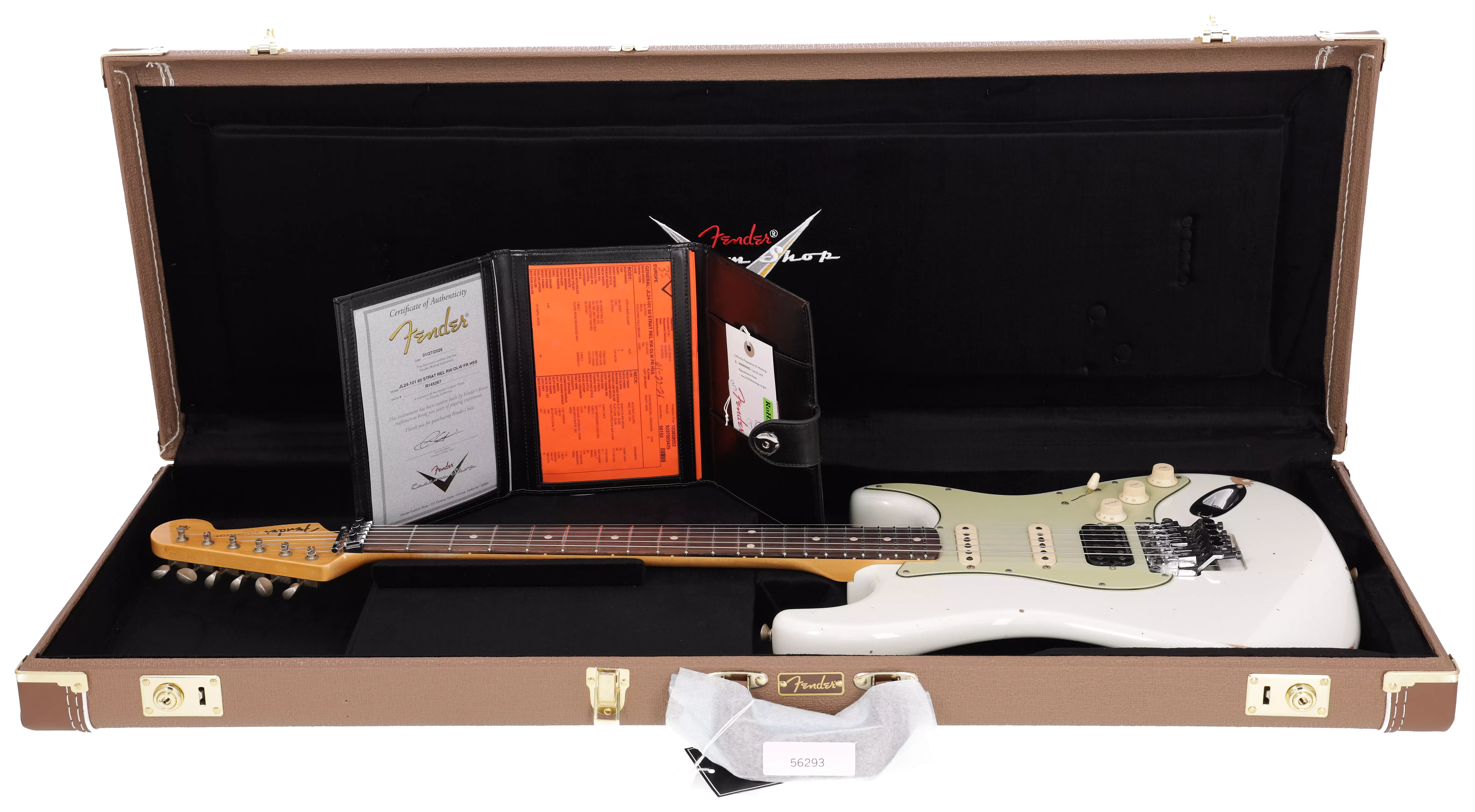 Fender Custom Shop 1960 Stratocaster Relic RW HSS FR OLW #R145267 17