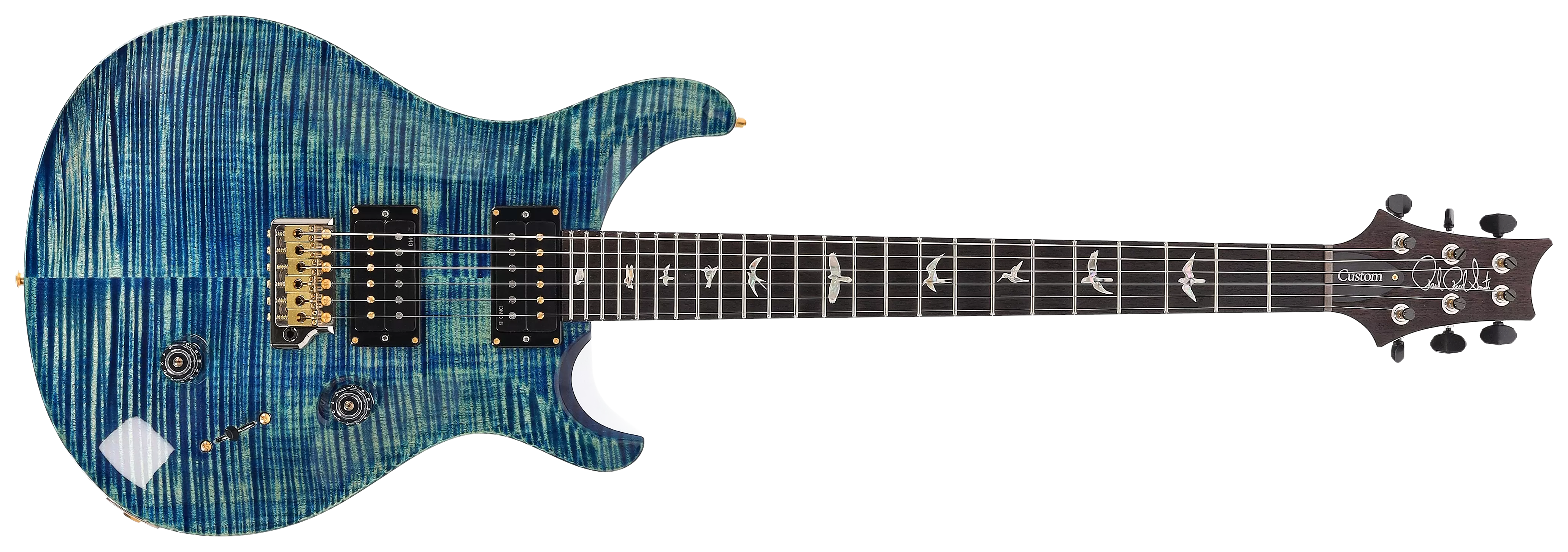 PRS Custom 24 River Blue Pearl 10 Top #1 1