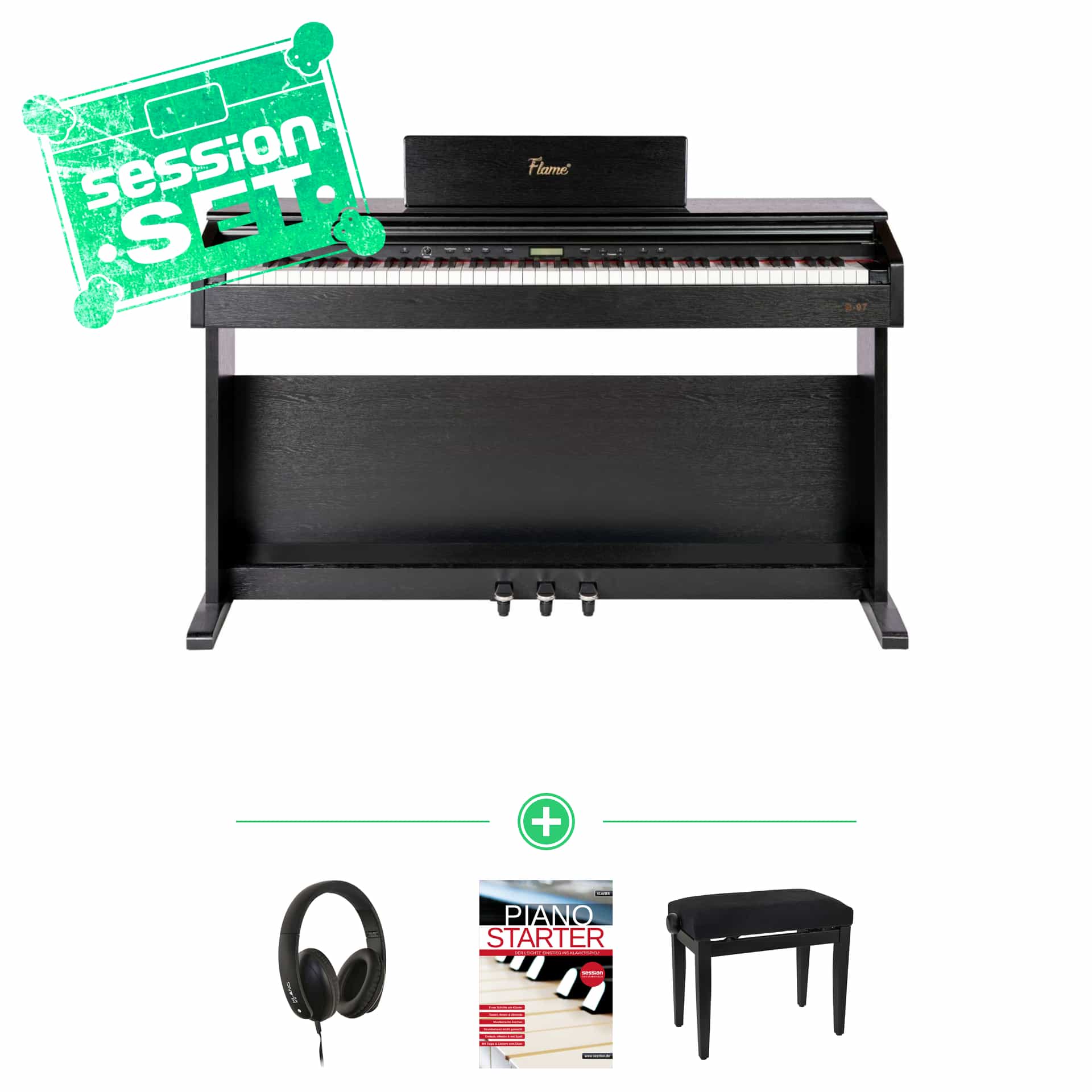 flame flame b97 bk digital piano - session set classic 70000999-1