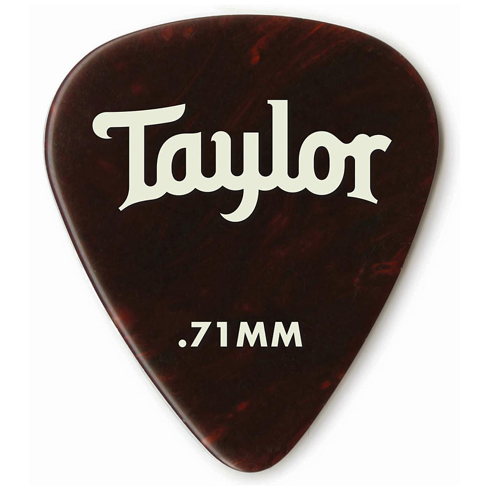 Taylor - Taylor 351 Celluloid Picks Tortoise 0.71 Packung mit 12 Stück