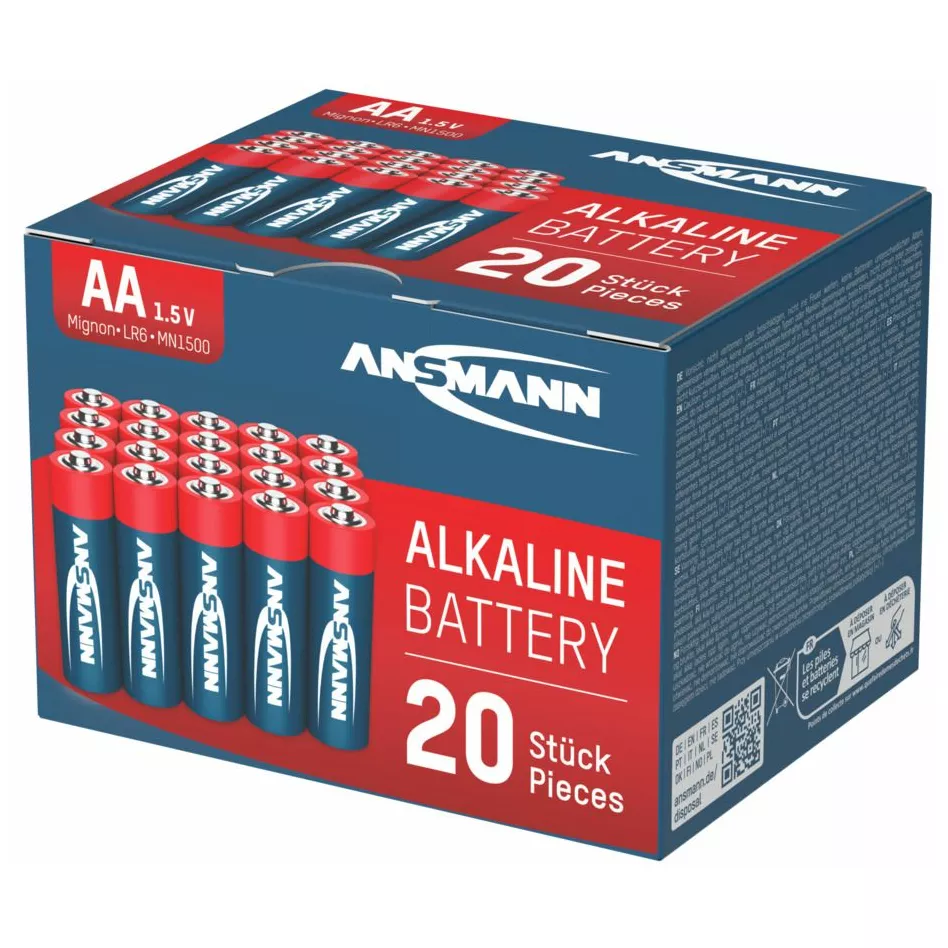Ansmann Alkaline Batterie Mignon AA / LR6 20er Box 1