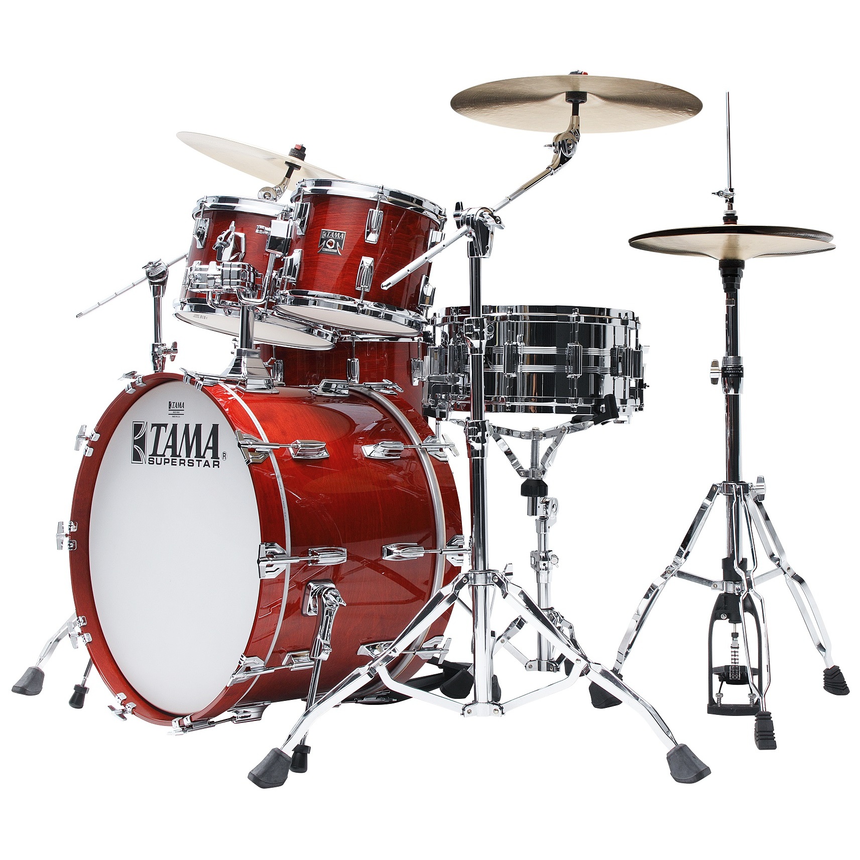 Tama SU42RS-CHW - 50th LIMITED Superstar Reissue 4pcs Drum Shell Kit - Cherry Wine 6