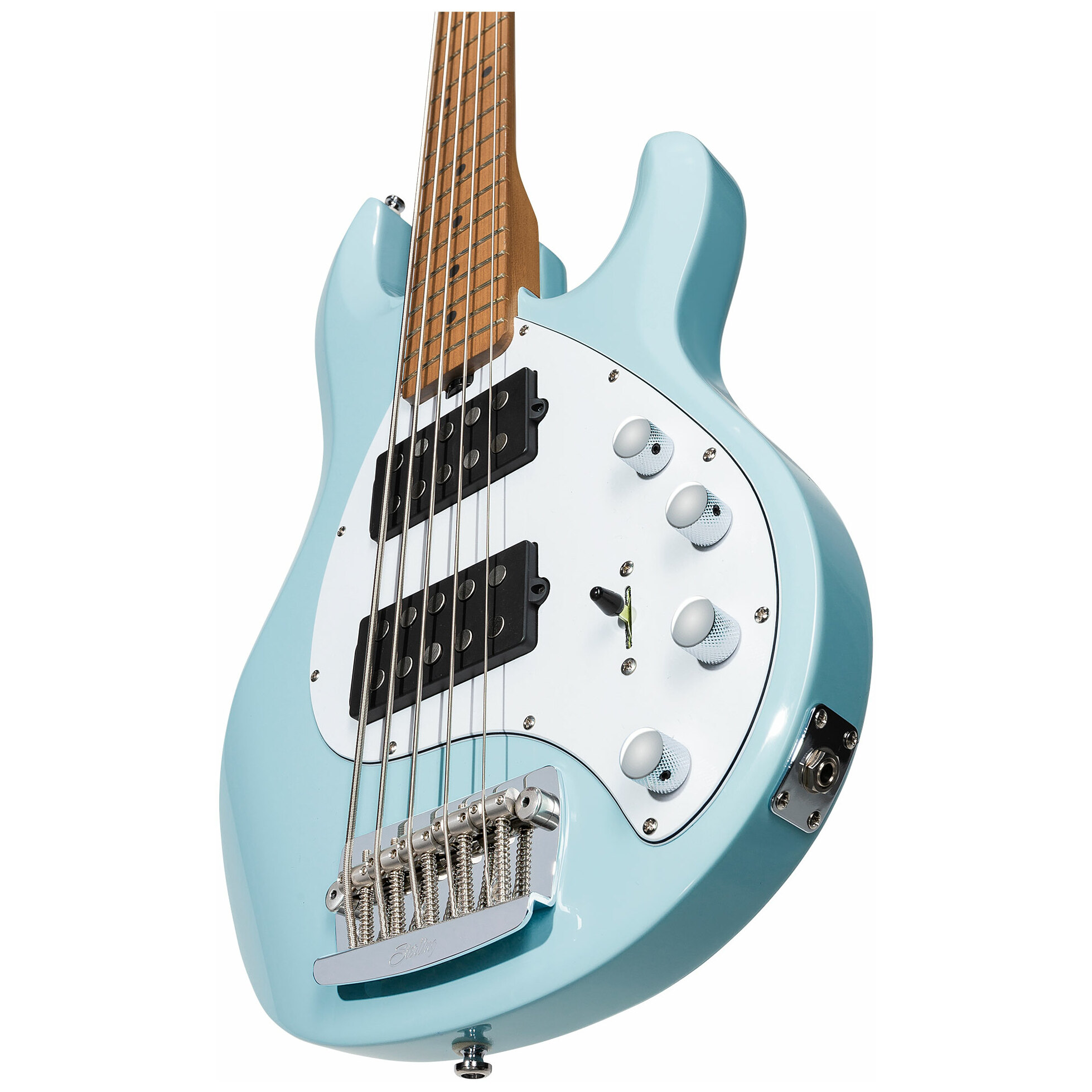 Music Man STERLING StingRay 5 RAY35HH, 5-Saiter Daphne Blue 5