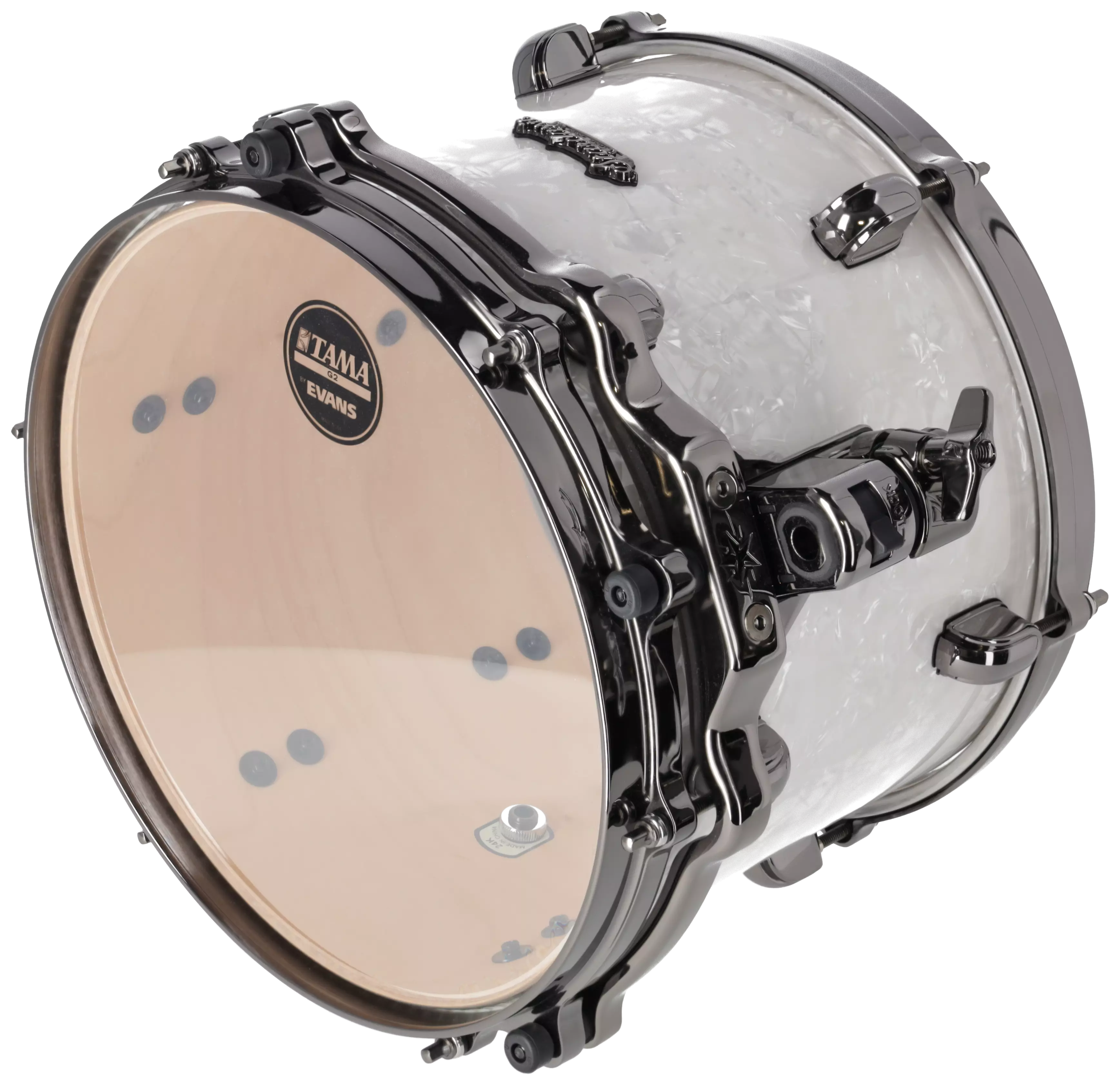Tama MRT1209BN-SWP - Starclassic maple Tom Black Nickel 12 x 9 Zoll - Snow White Pearl 3