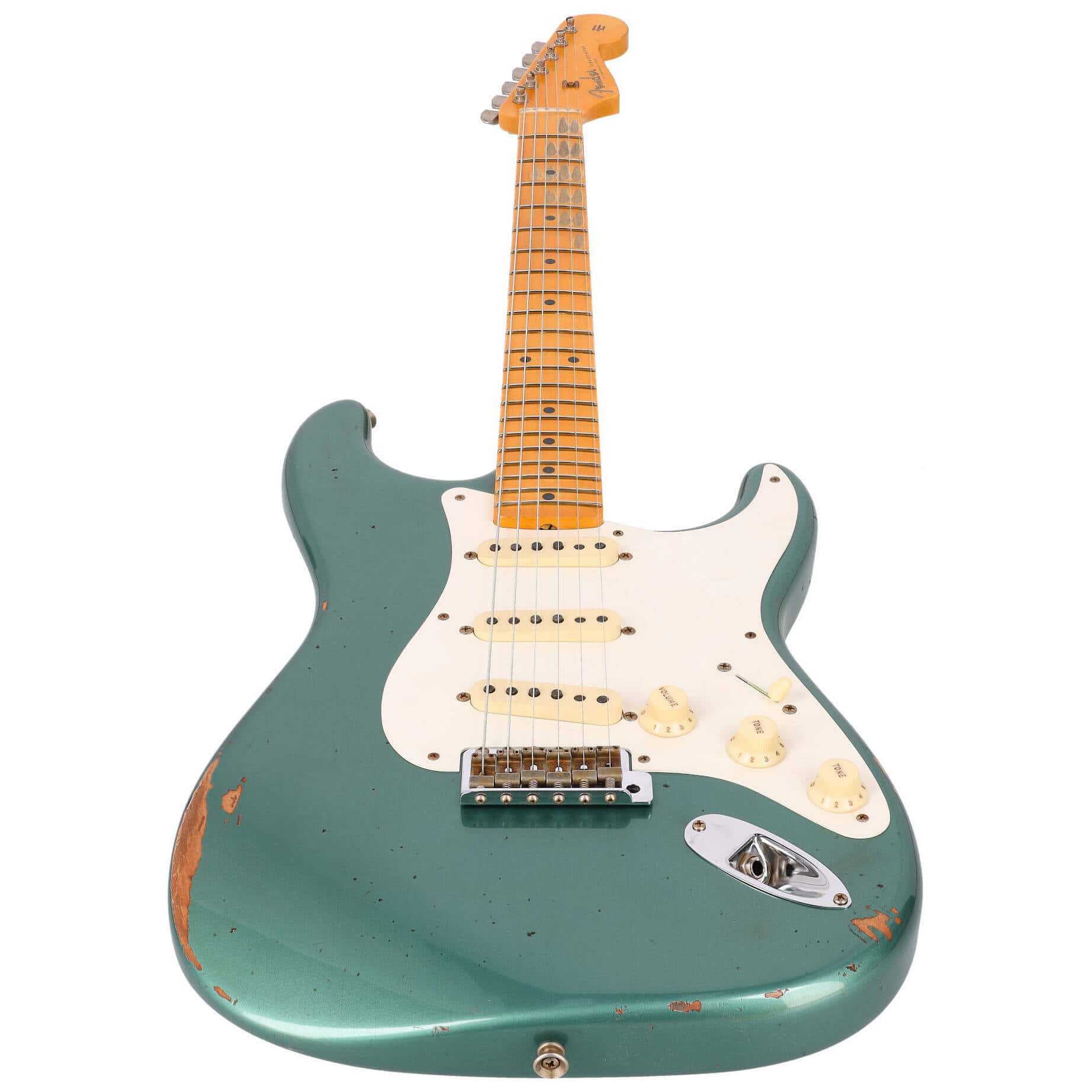 Fender LTD Custom Shop 57 Stratocaster Relic Faded Aged Sherwood Green Metallic 3