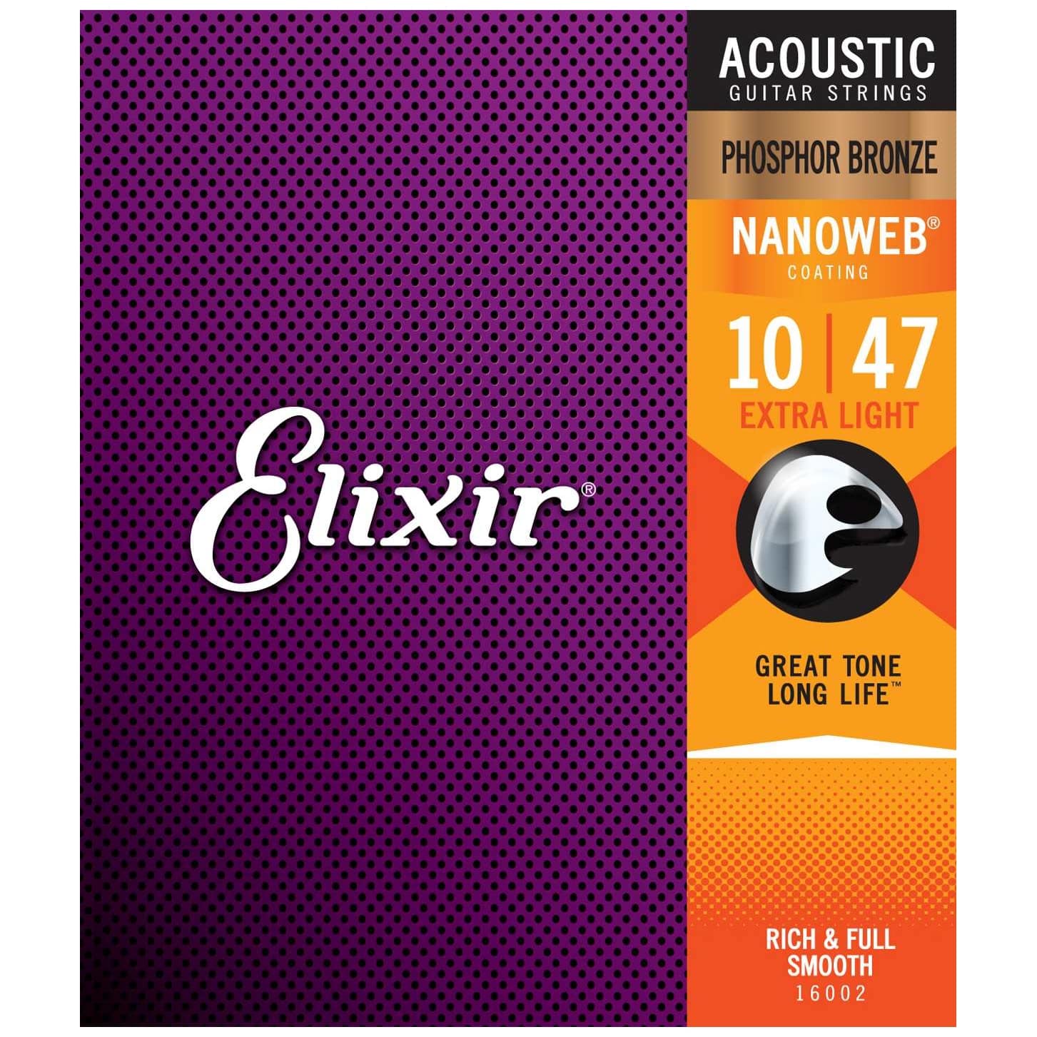 Elixir 16002 Phosphor Nanoweb Extra Light | 010-047