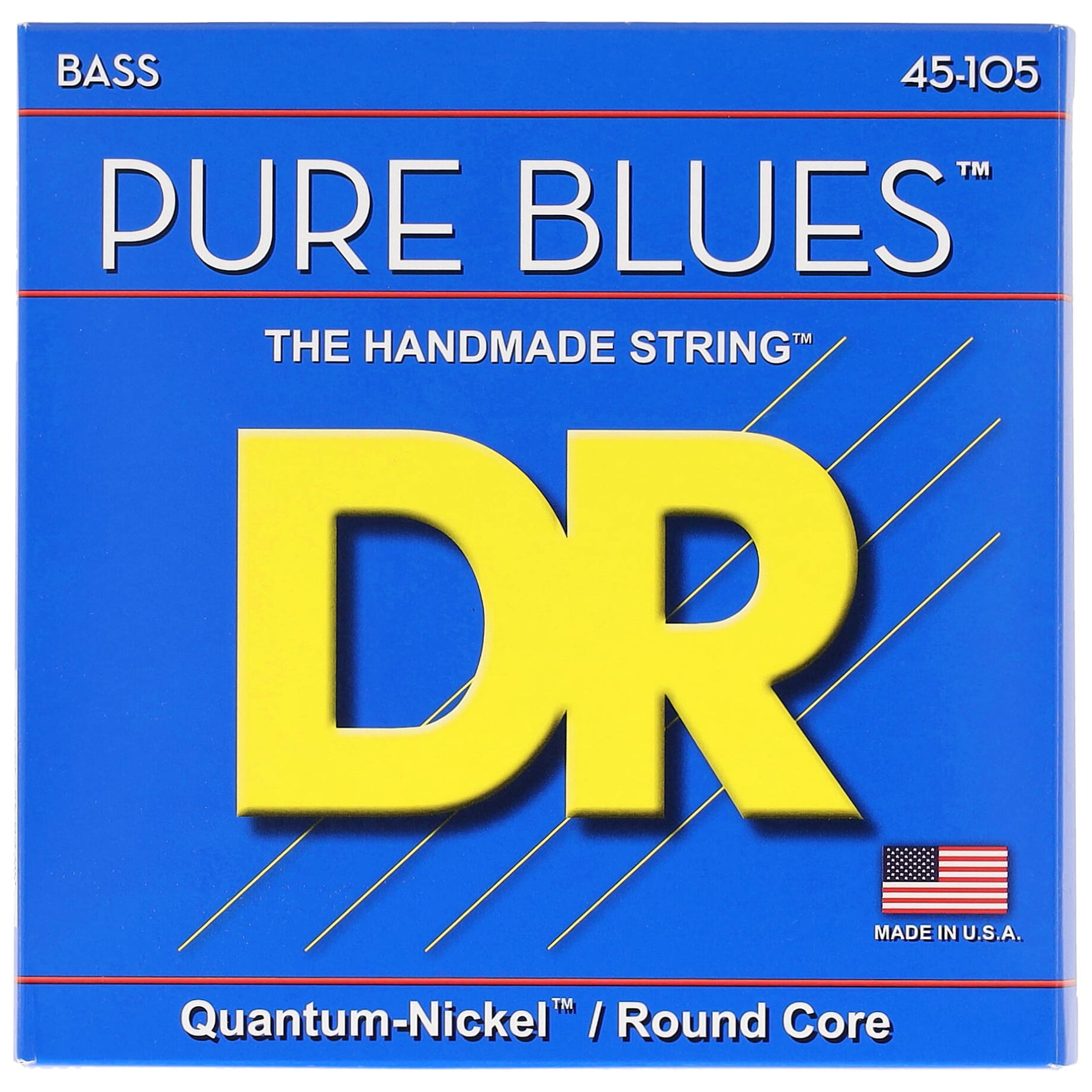 DR Strings PURE BLUES - Quantum Nickel Bass Strings: Medium 45-105