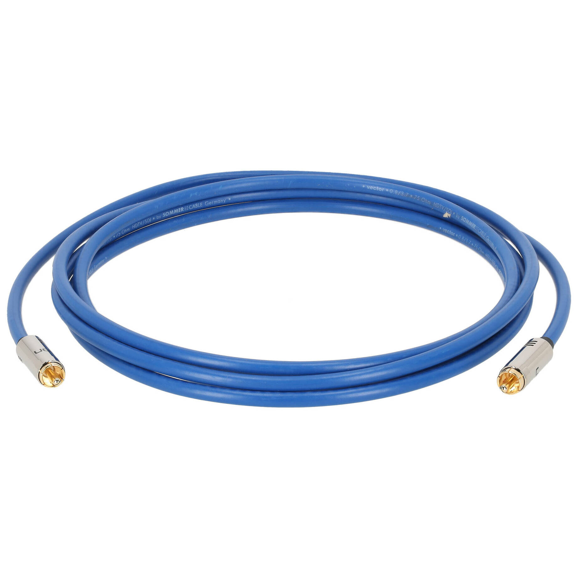 Sommer Cable VT2I-0300 SC-VECTOR 0.8/3.7 S/PDIF 75 Ohm Cinch male - Cinch male 3 Meter - Blau 1