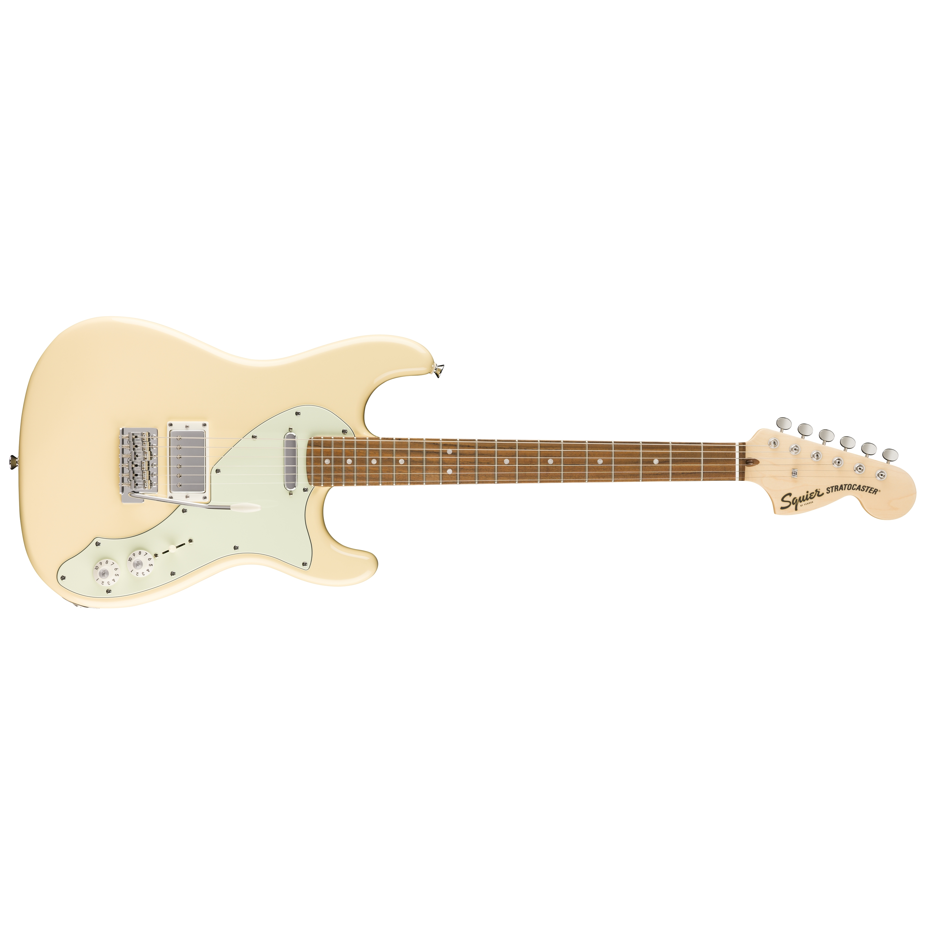Squier by Fender Paranormal Stratocaster DLX LRL Mint PG Vintage White 1