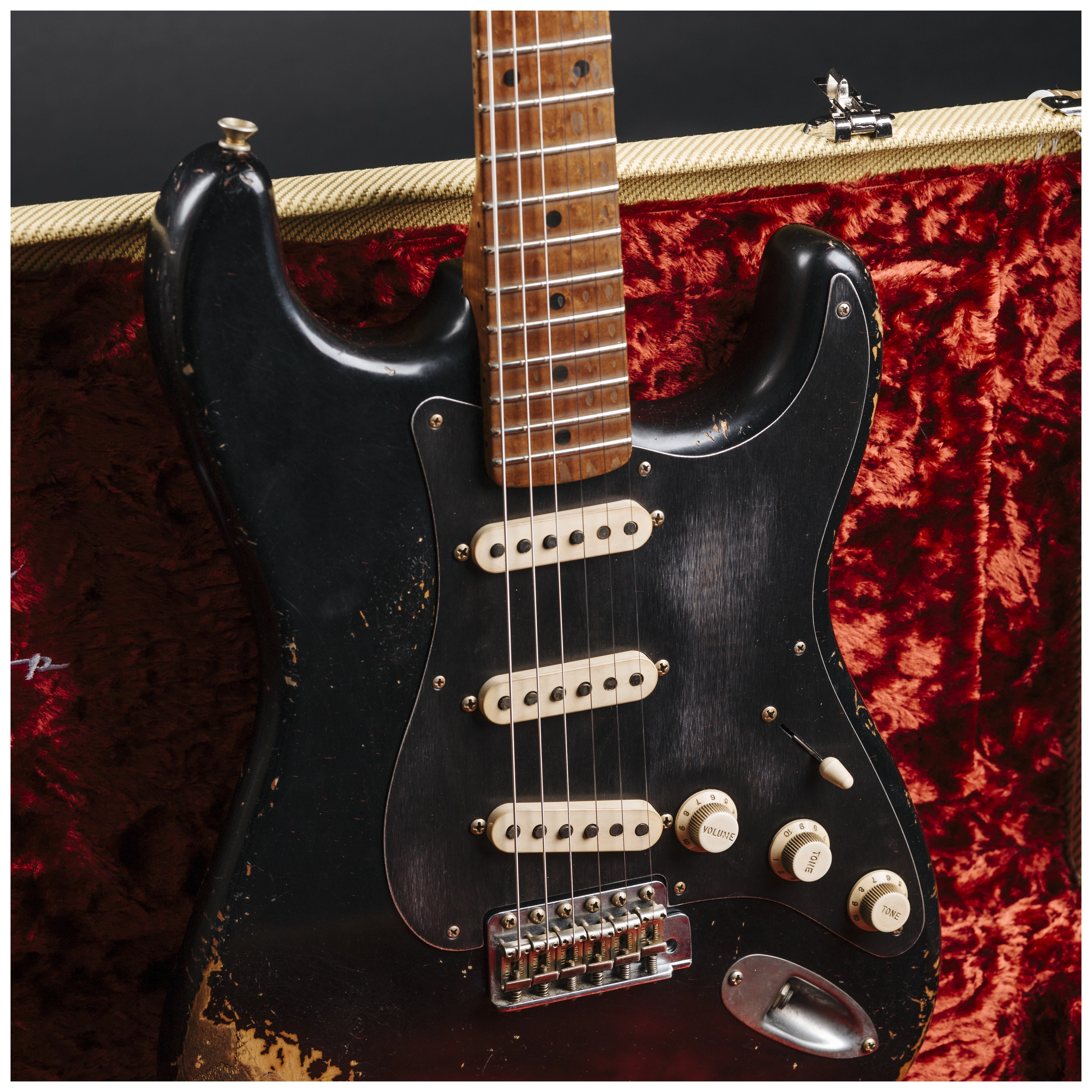 Fender Custom Shop 50´s Stratocaster HVYREL BLK over VB MBAH #R147632 20