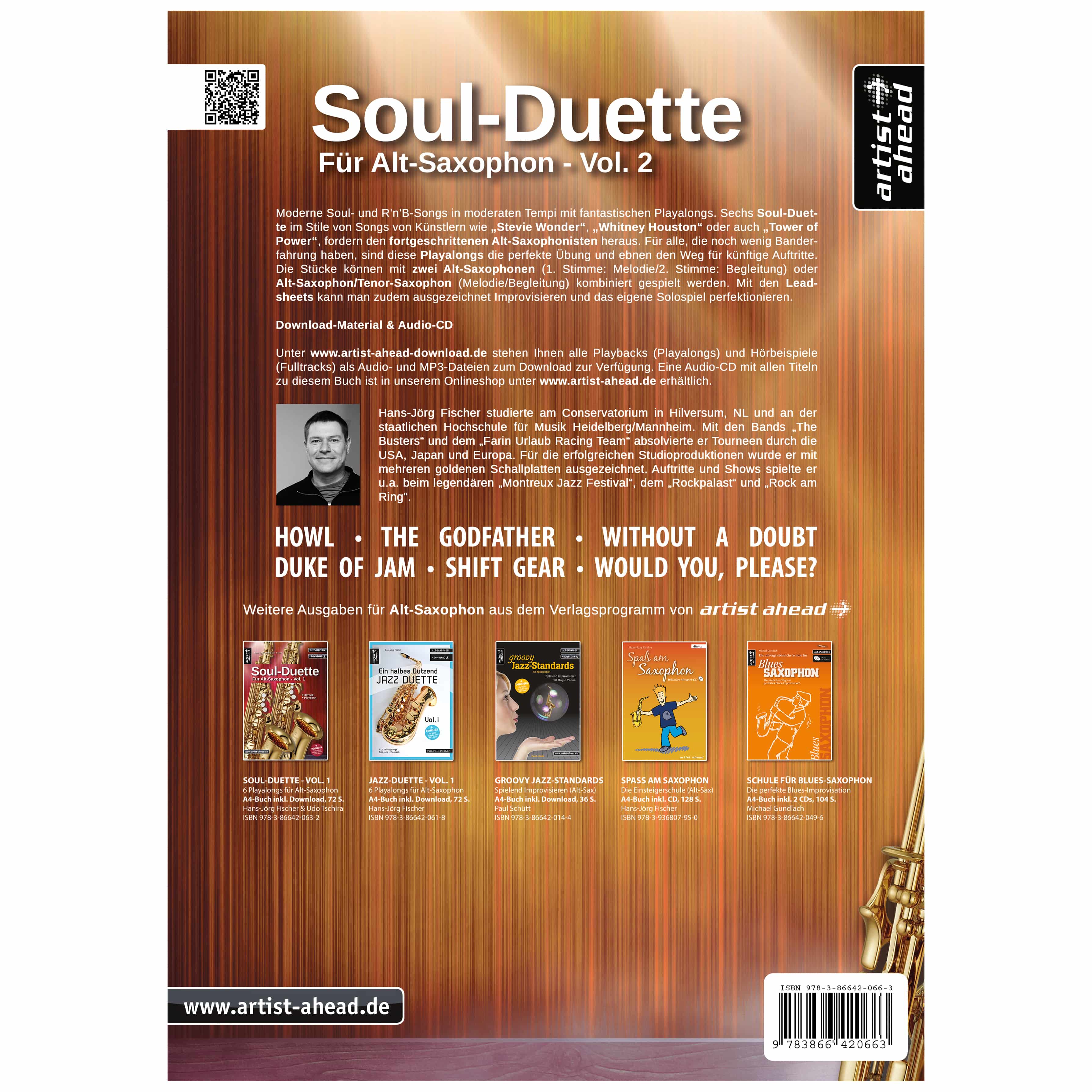 Artist Ahead Soul Duette für Altsaxophon - Vol. 2 - Hans-Jörg Fischer 1