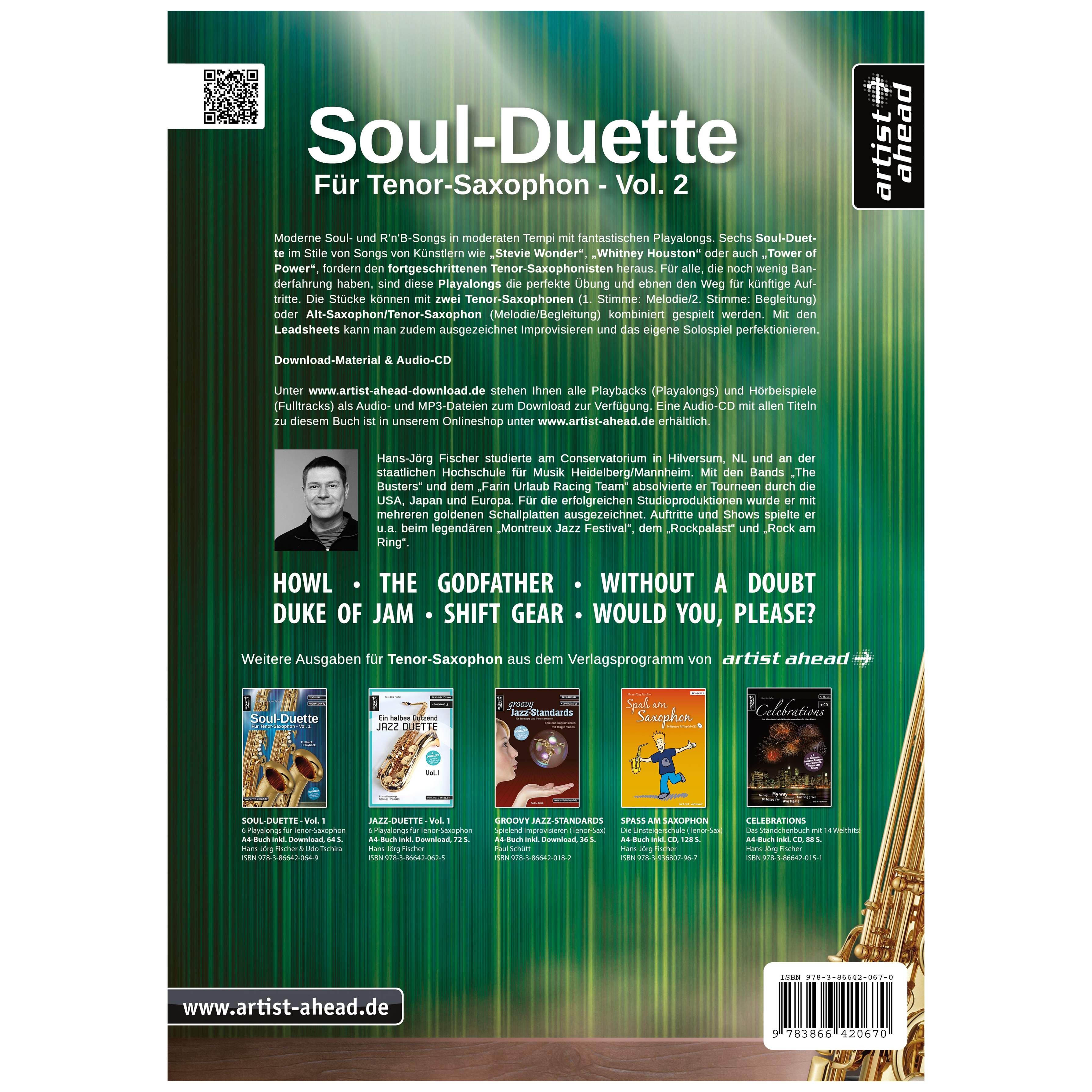 Artist Ahead Soul Duette für Tenorsaxophon - Vol. 2 - Hans-Jörg Fischer 1
