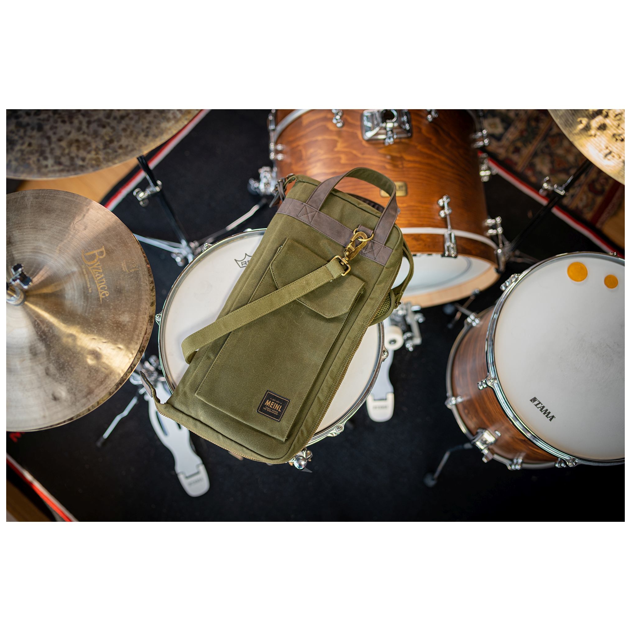Meinl Cymbals MWSGR Canvas Collection Stick Bag, Forrest Green