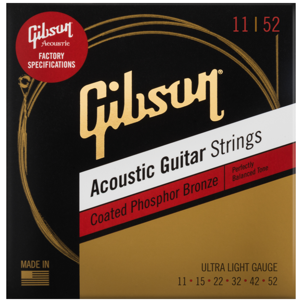 Gibson Acoustic Saiten Coated Phosphor Bronze Ultra-Light | 011-052
