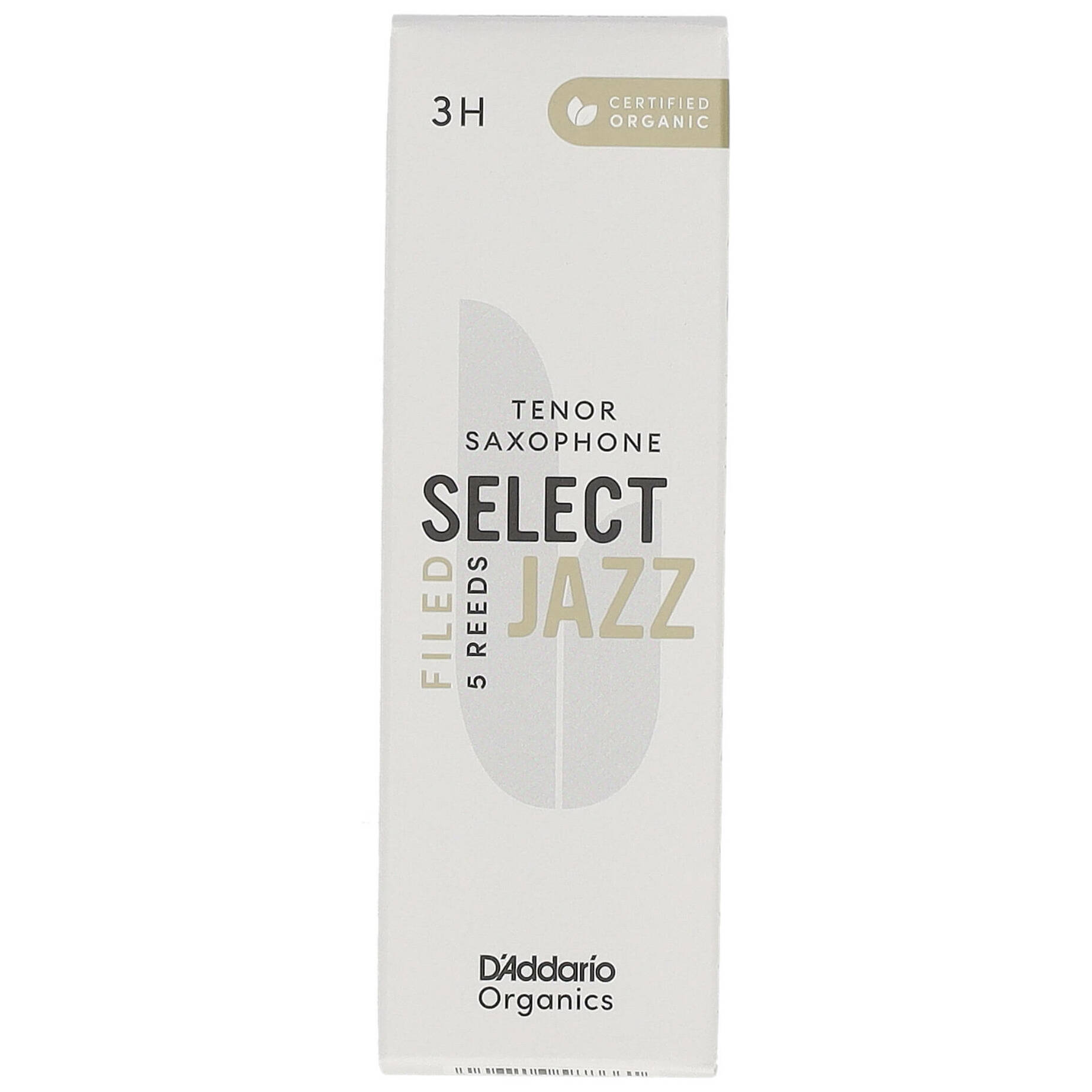 D’Addario Woodwinds Organic Select Jazz Filed - Tenor Saxophone 3H - 5er Pack
