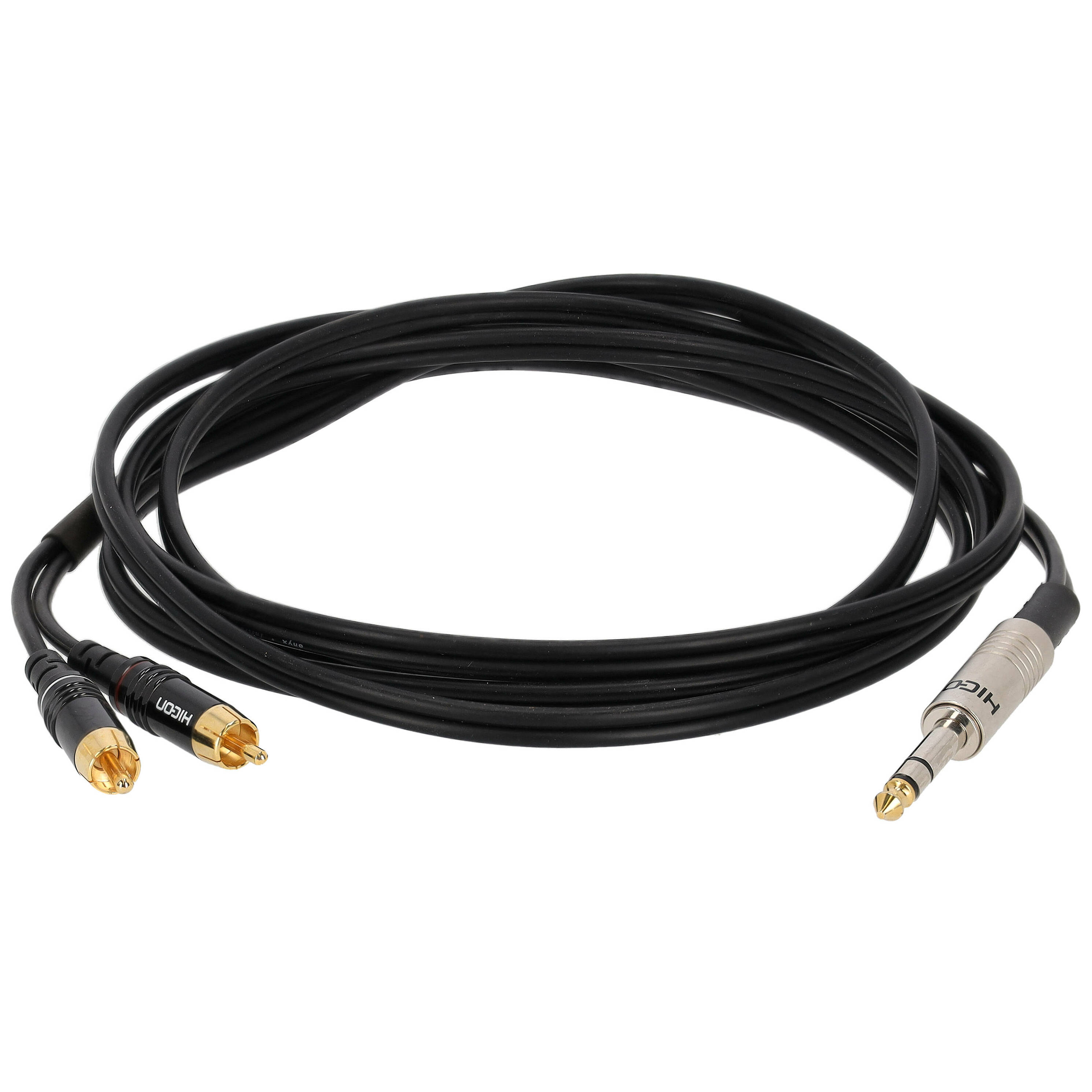Sommer Cable ON56-0250-SW SC-Onyx Klinke Stereo Male - 2 x Cinch Male 2,5 Meter 1