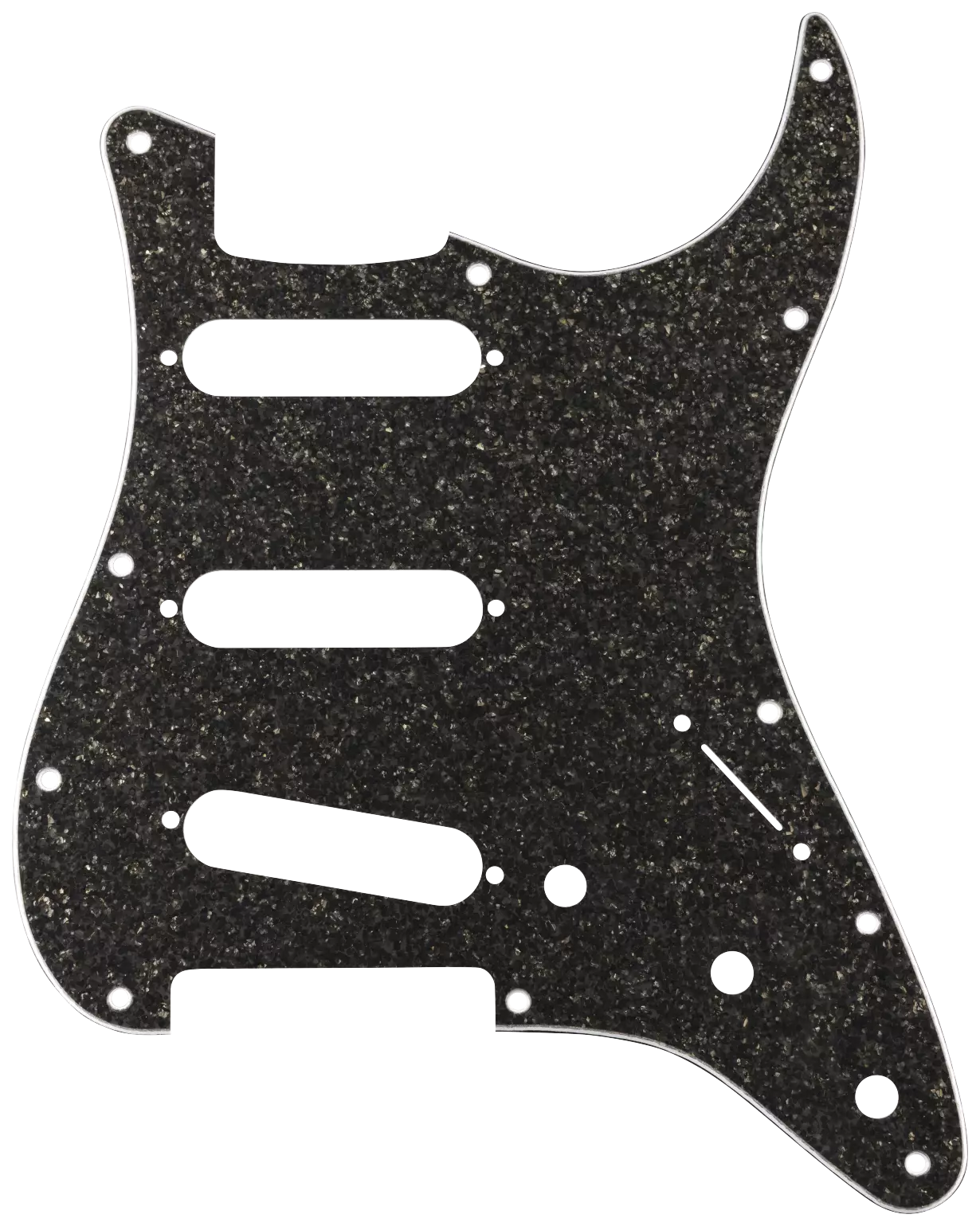 Fender Hybrid Glass/Glitter Stratocaster S/S/S Pickguard Dark Gray Sparkle