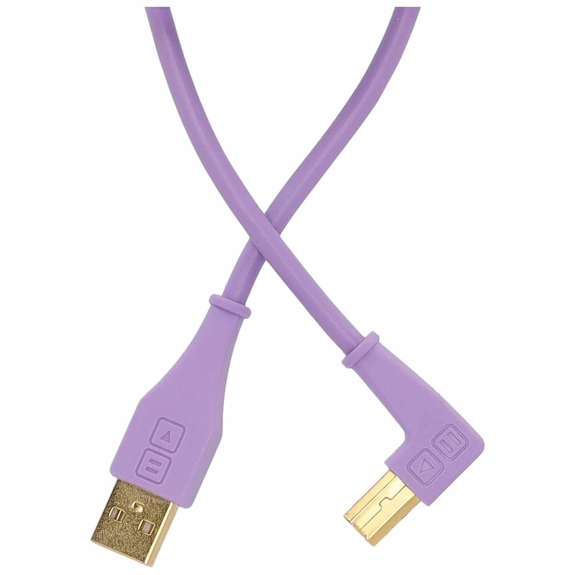 DJ TechTools Chroma Cable Angled Purple 2