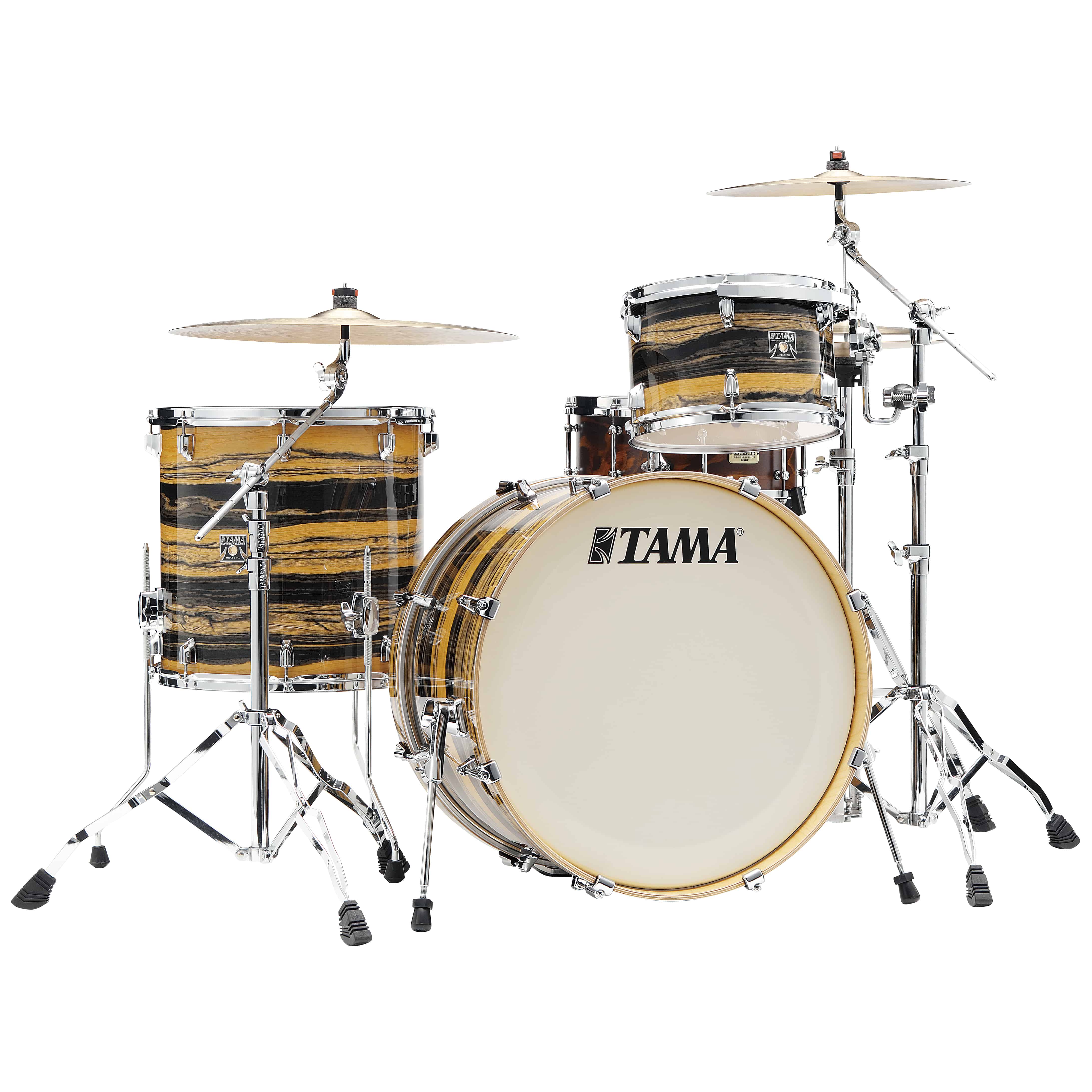 Tama CK32RZ-NET - Superstar Classic 3-tlg. Shell Set Natural Ebony Tiger Wrap