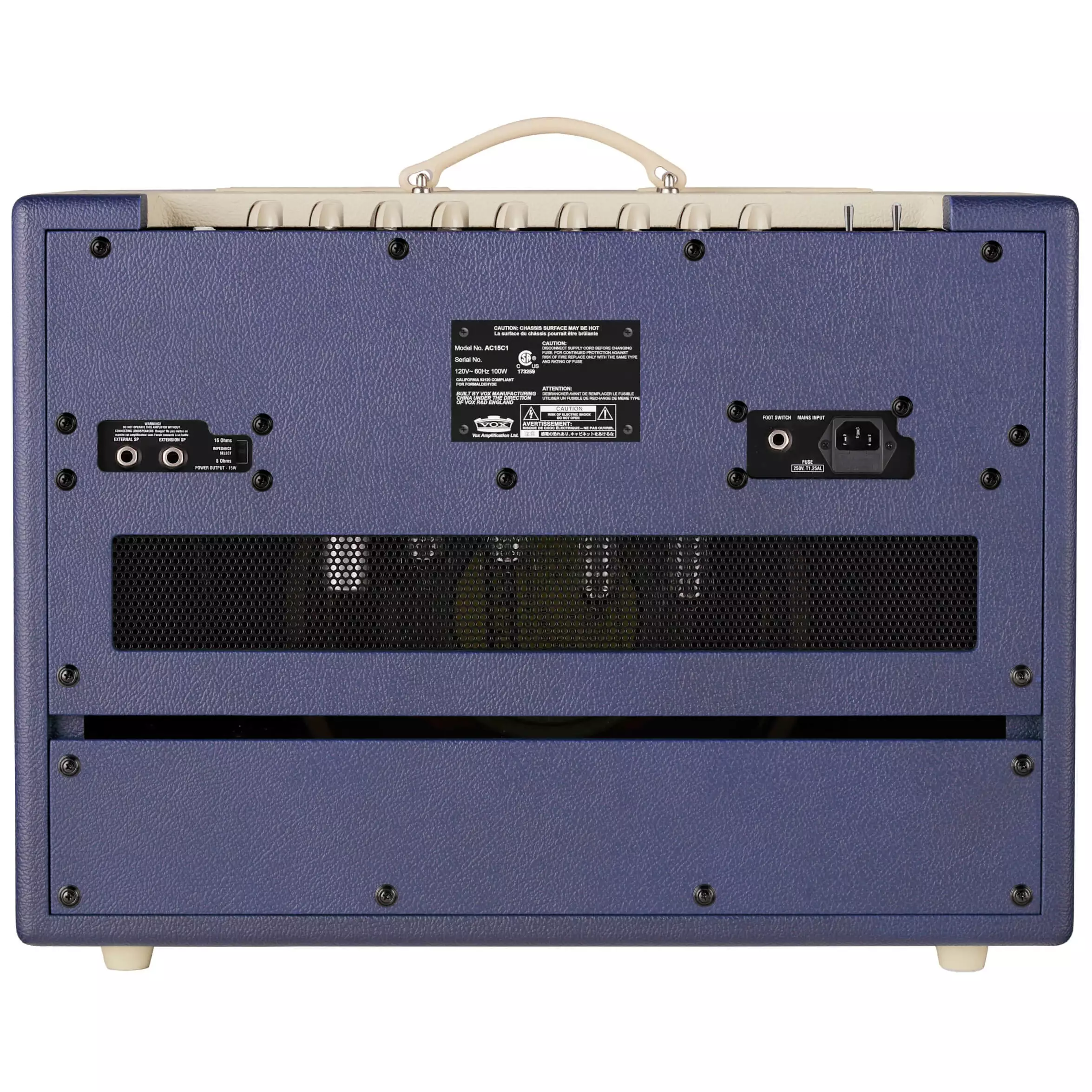 Vox LTD Custom AC-15 C1 2-Tone Blue Cream 2