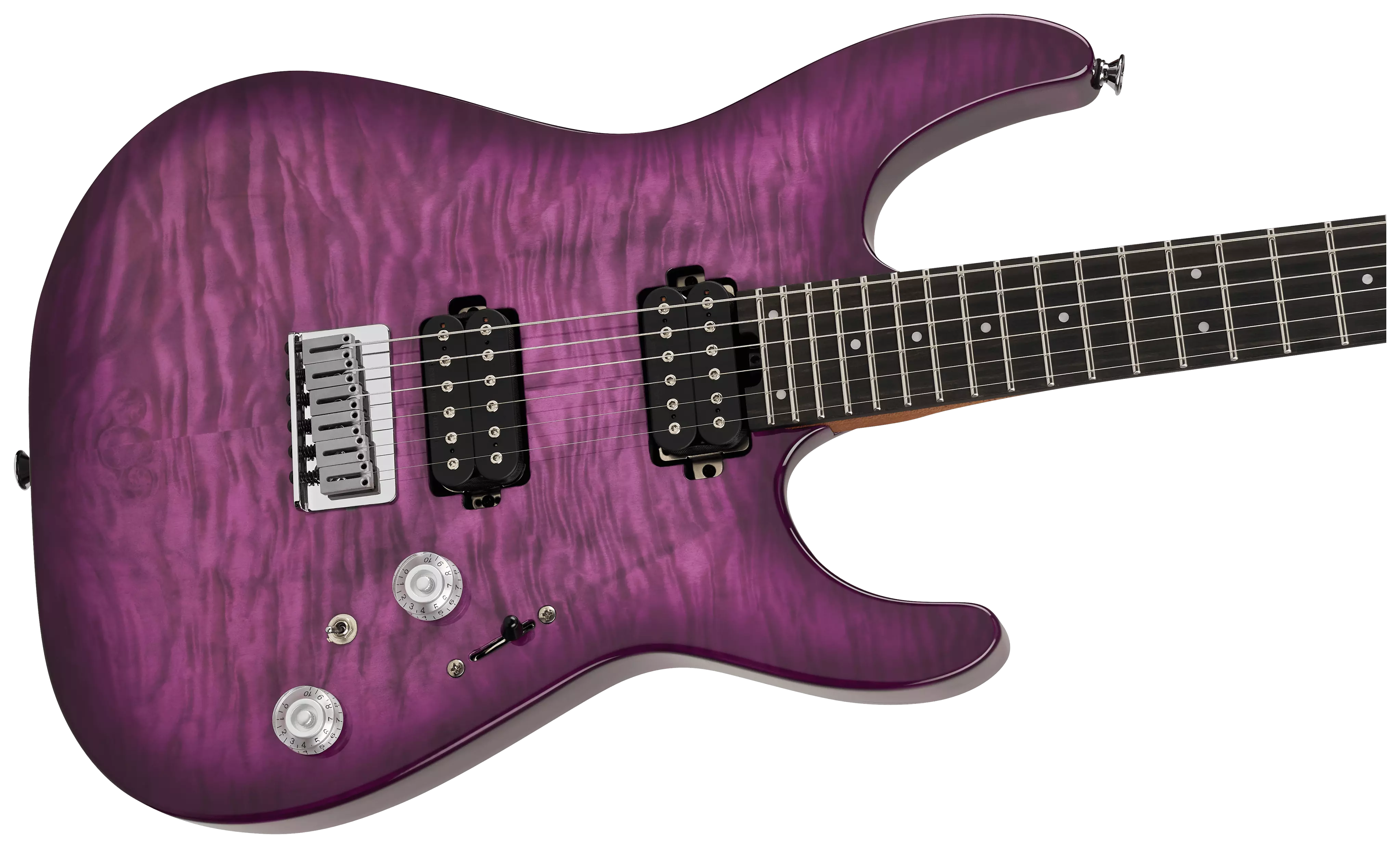 Charvel Pro Mod Plus DK24 HH HT EB QM Violet Radiance 4