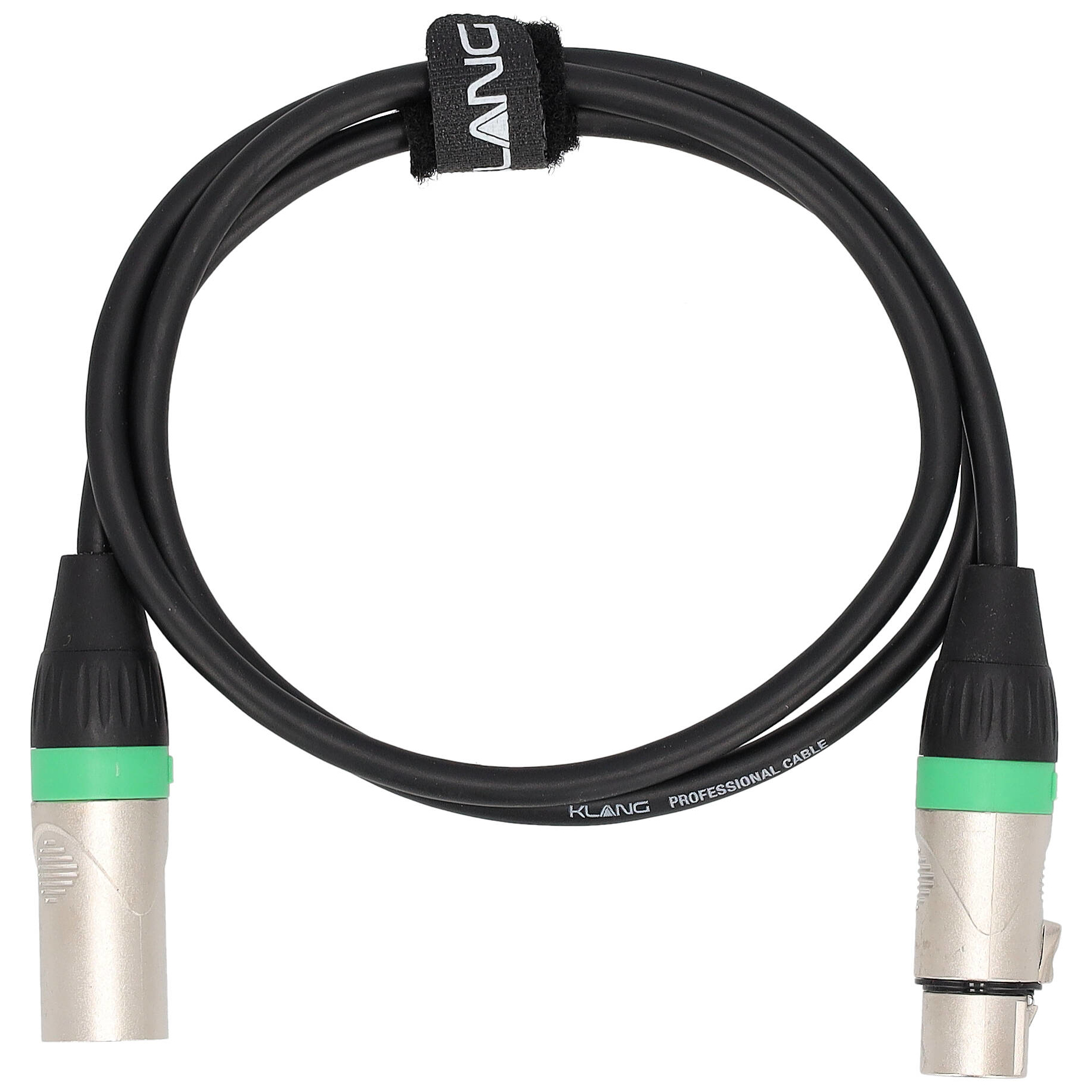 Klang - Klang Mikrofonkabel PRO, 1 Meter XLR male - XLR female