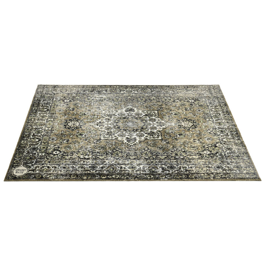 DRUMnBASE 185 x 160 cm Vintage Drum Mat Green