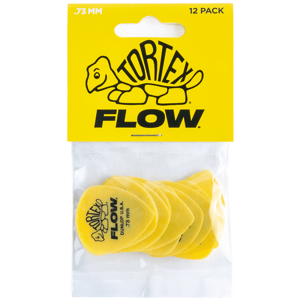 Dunlop Tortex Flow Std. Picks 0,73 Player's Pack 12 Stück
