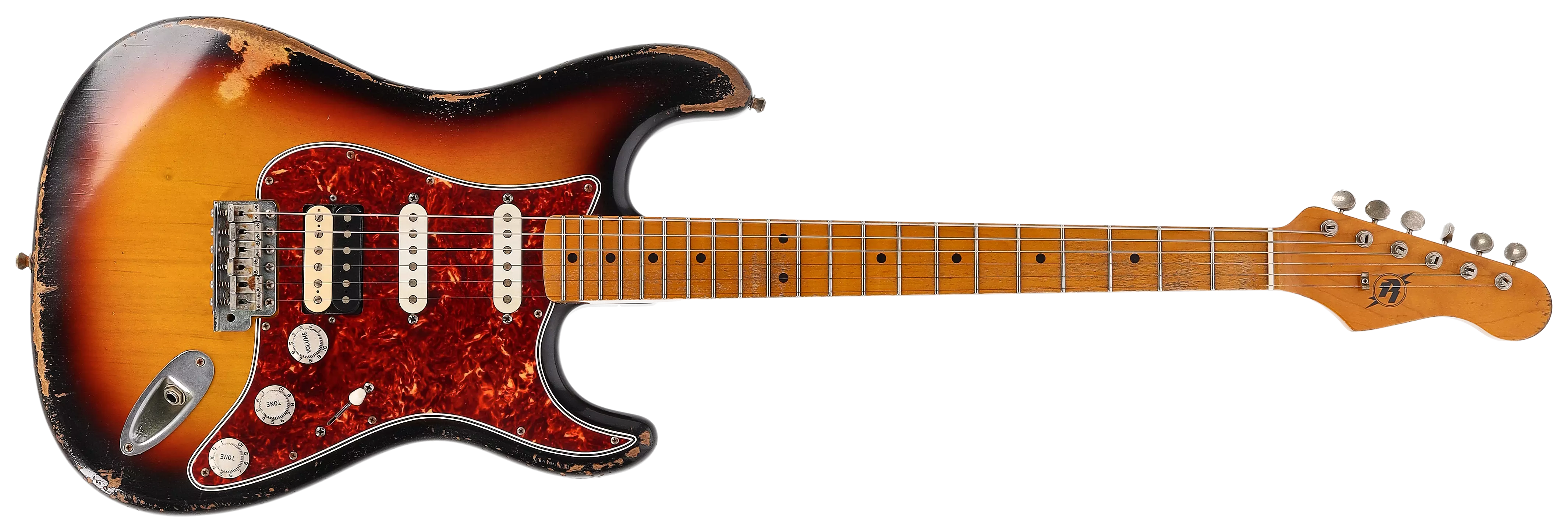 Rock N Roll Relics Blackmore Model HSS 3TS Heavy Aged #3 1