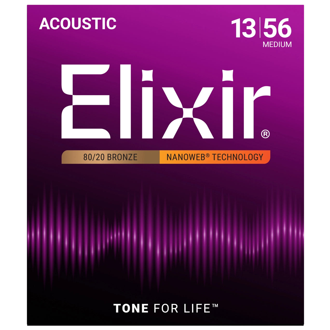 Elixir 11102 Bronze Nanoweb Medium | 013-056 3