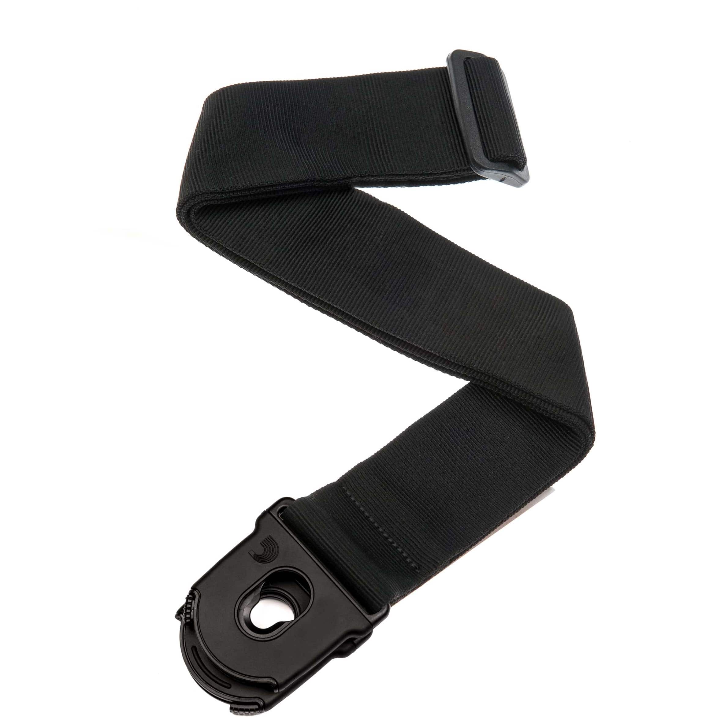 D’Addario - D’Addario Gitarrengurt - Nylongewebe, Planet Lock, Black