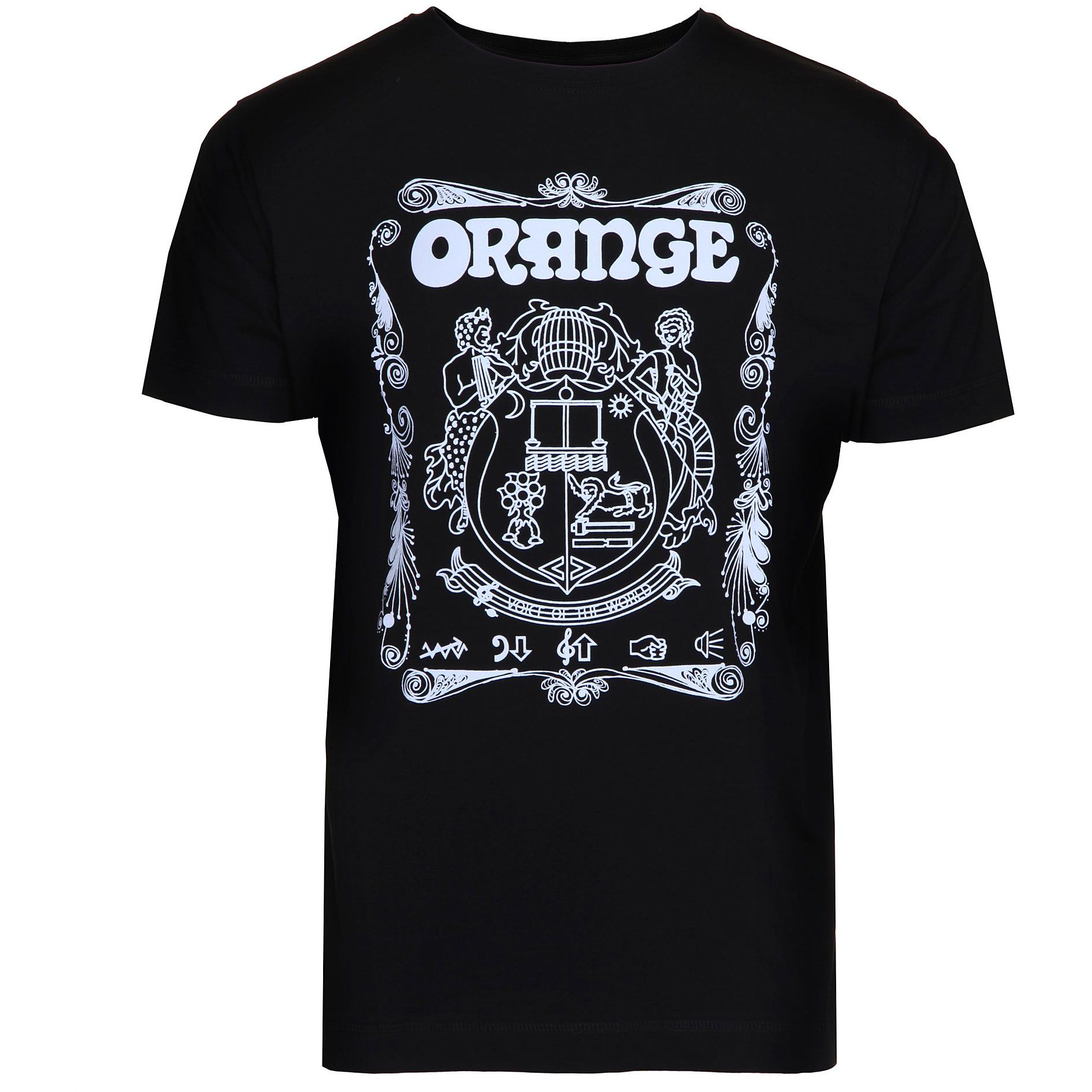 Orange T-Shirt Crest BLK XXL