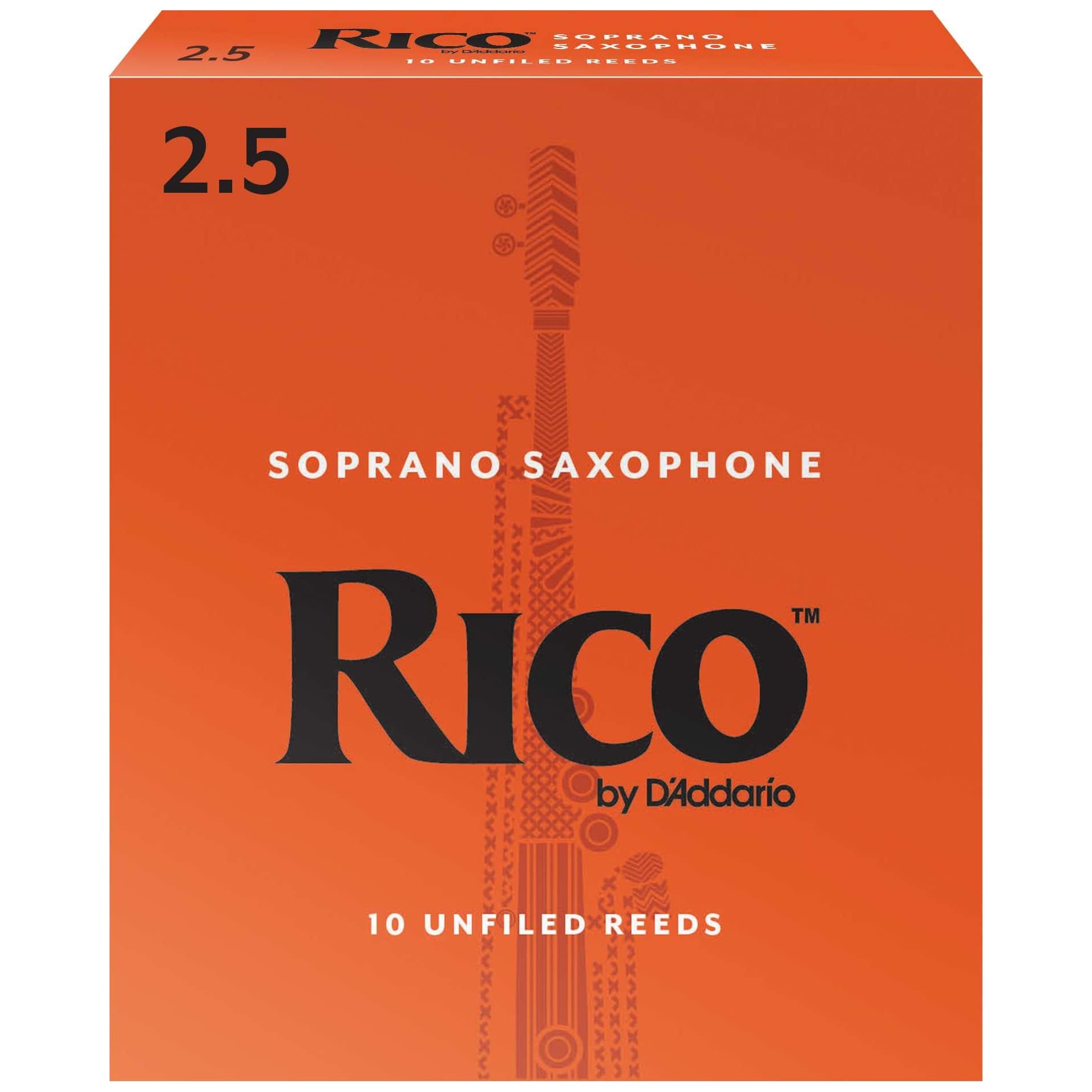 D’Addario Woodwinds Rico - Sopran Saxophone 2,5 - 10er Pack