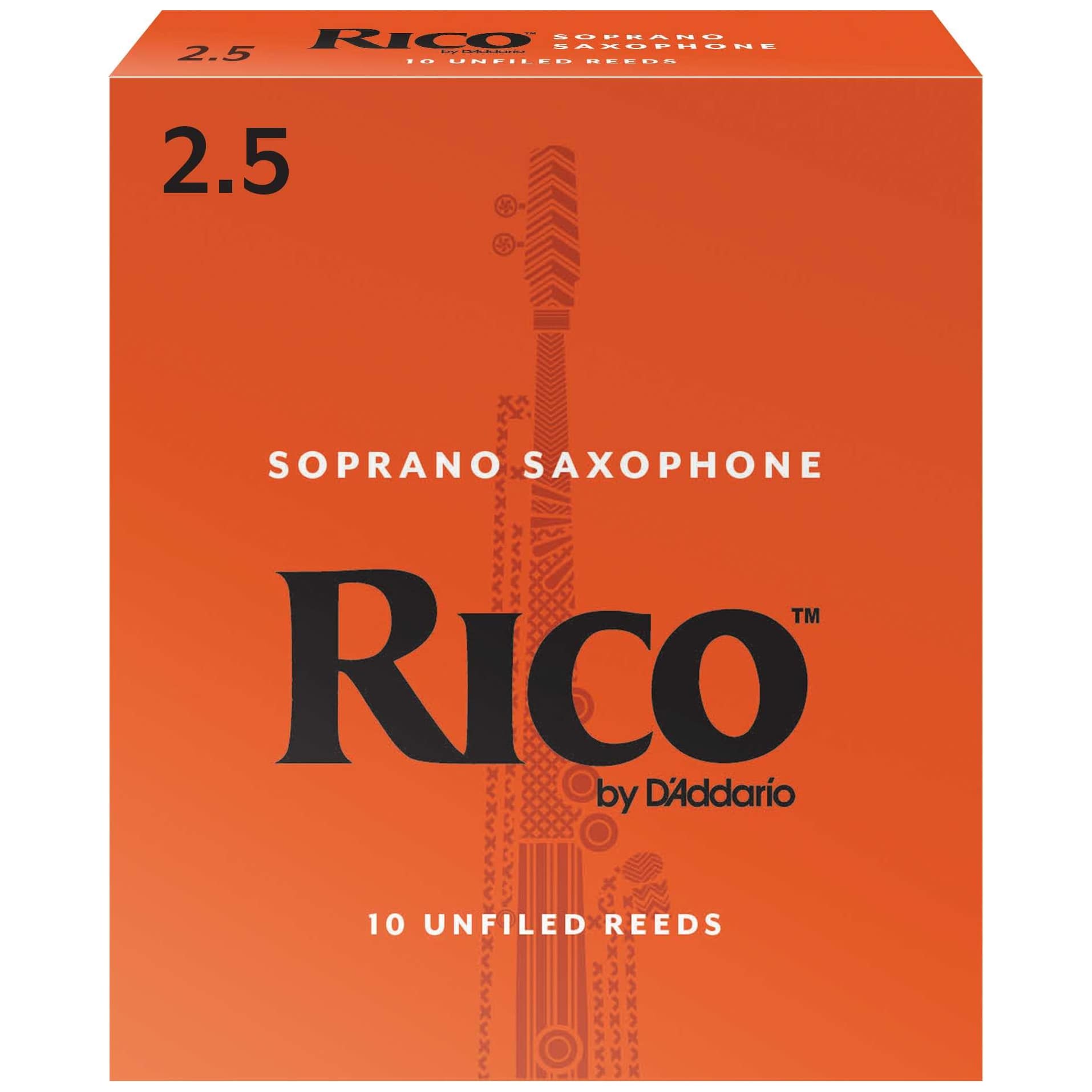 D’Addario Woodwinds - D’Addario Woodwinds Rico - Sopran Saxophone 2,5 - 10er Pack