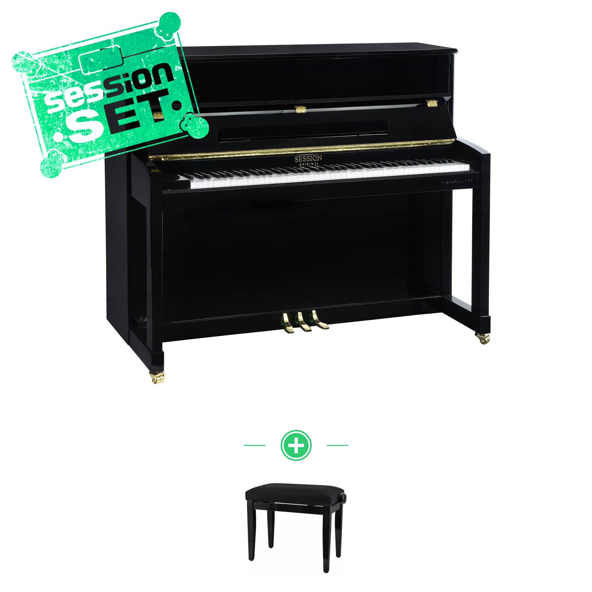 Session Original Frankfurt 122 Piano Black High Gloss - SET -