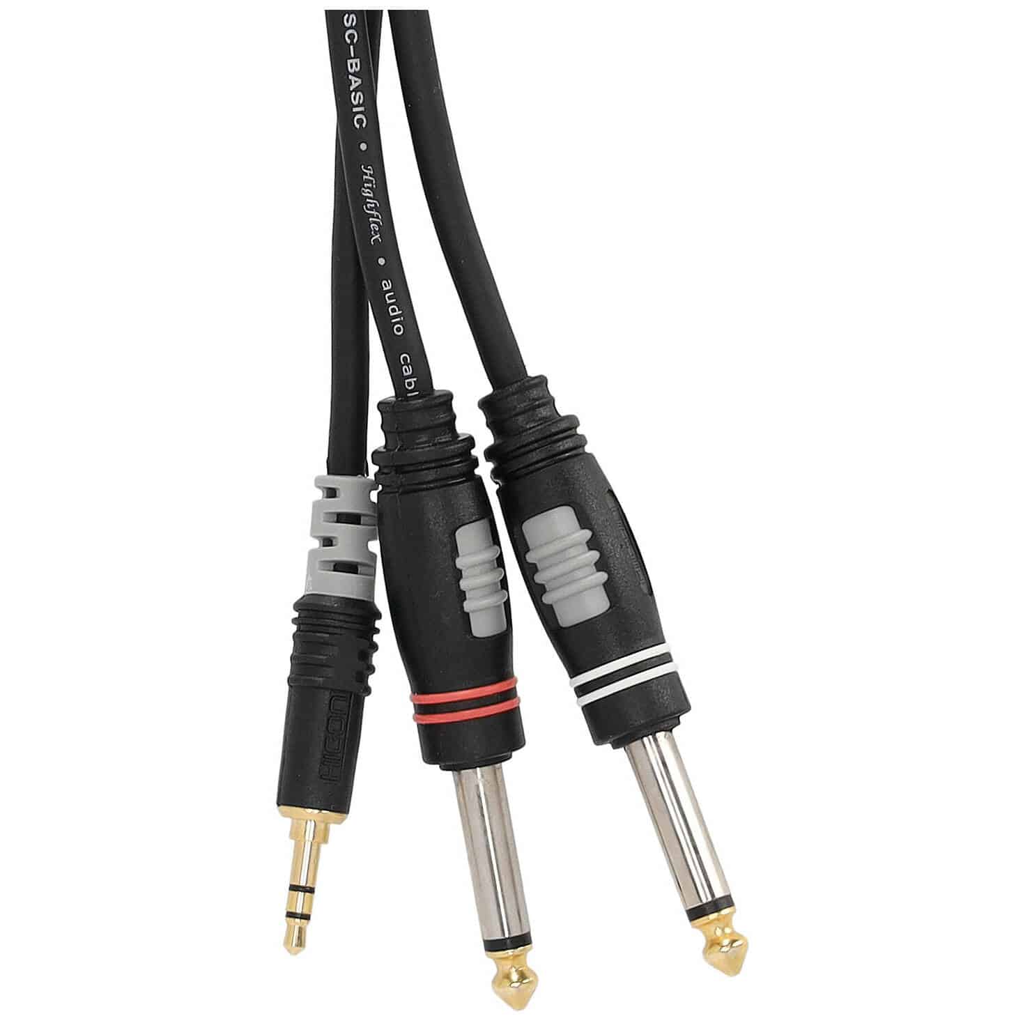 Sommer Cable HBA-3S62-0600 Stereo Mini-Klinke auf 2 x 6,3 mm Klinke mono, 6 Meter 2