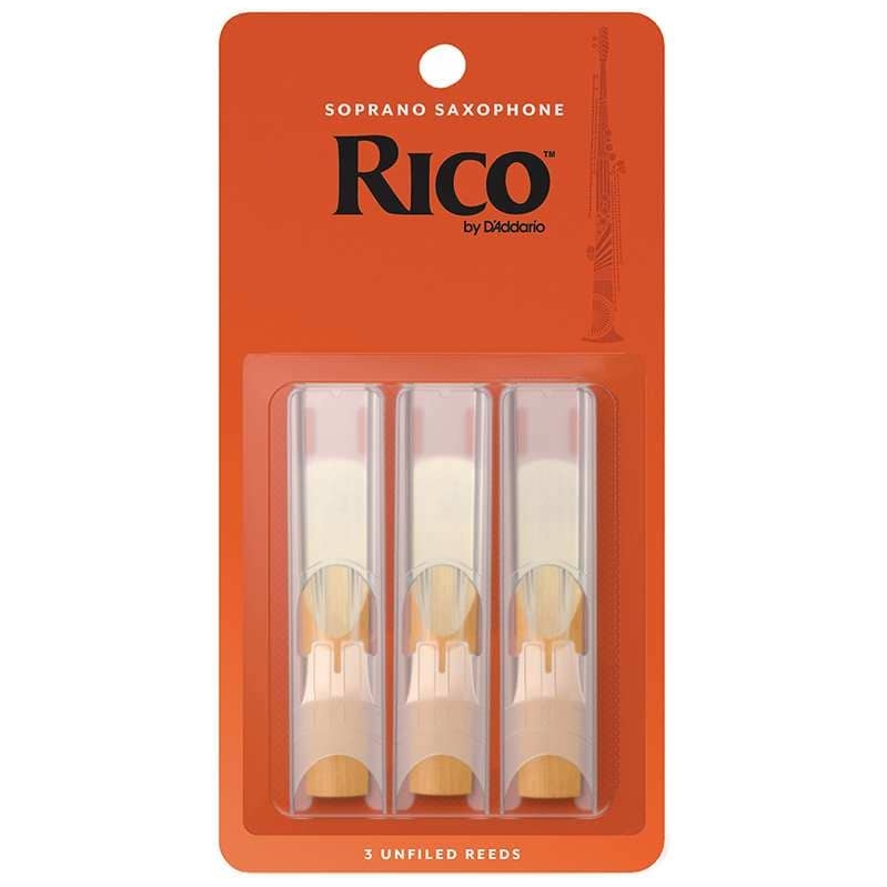 D’Addario Woodwinds - D’Addario Woodwinds Rico - Sopran Saxophone 3,0 - 3er Pack