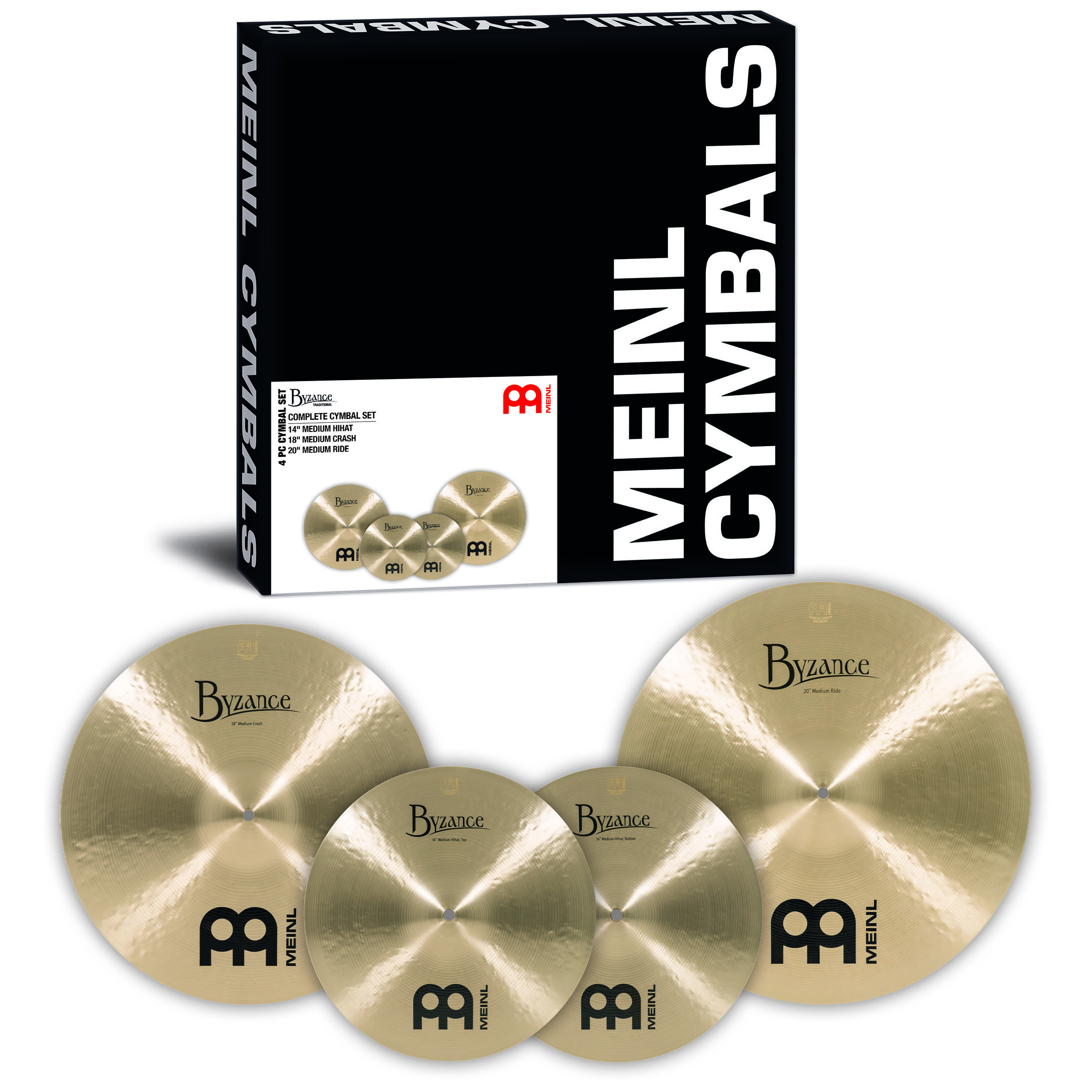 Meinl Cymbals BT-CS1 - Byzance Traditional Complete Cymbal Set