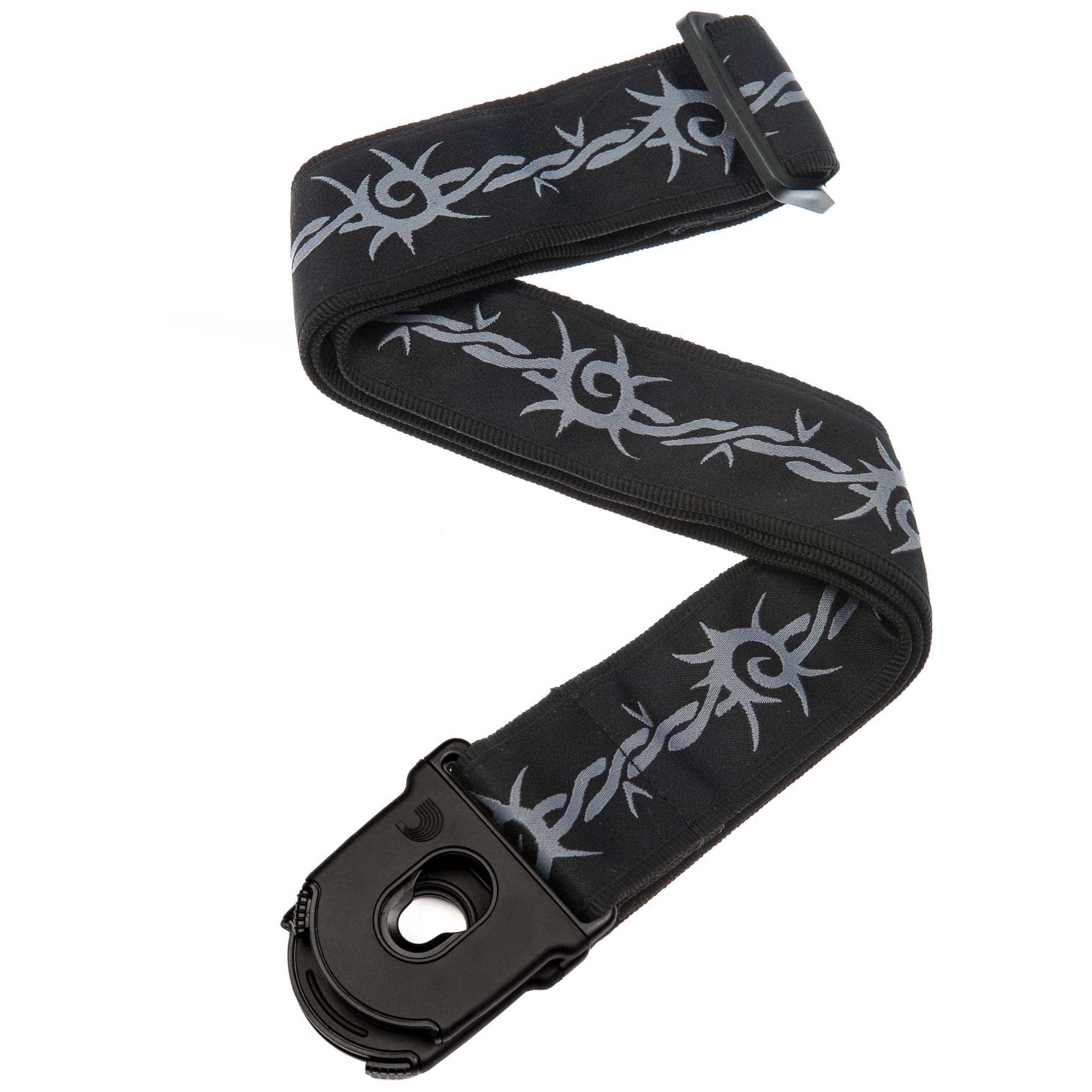 D’Addario - D’Addario Gitarrengurt - Nylongewebe, Planet Lock, Barbed Wire