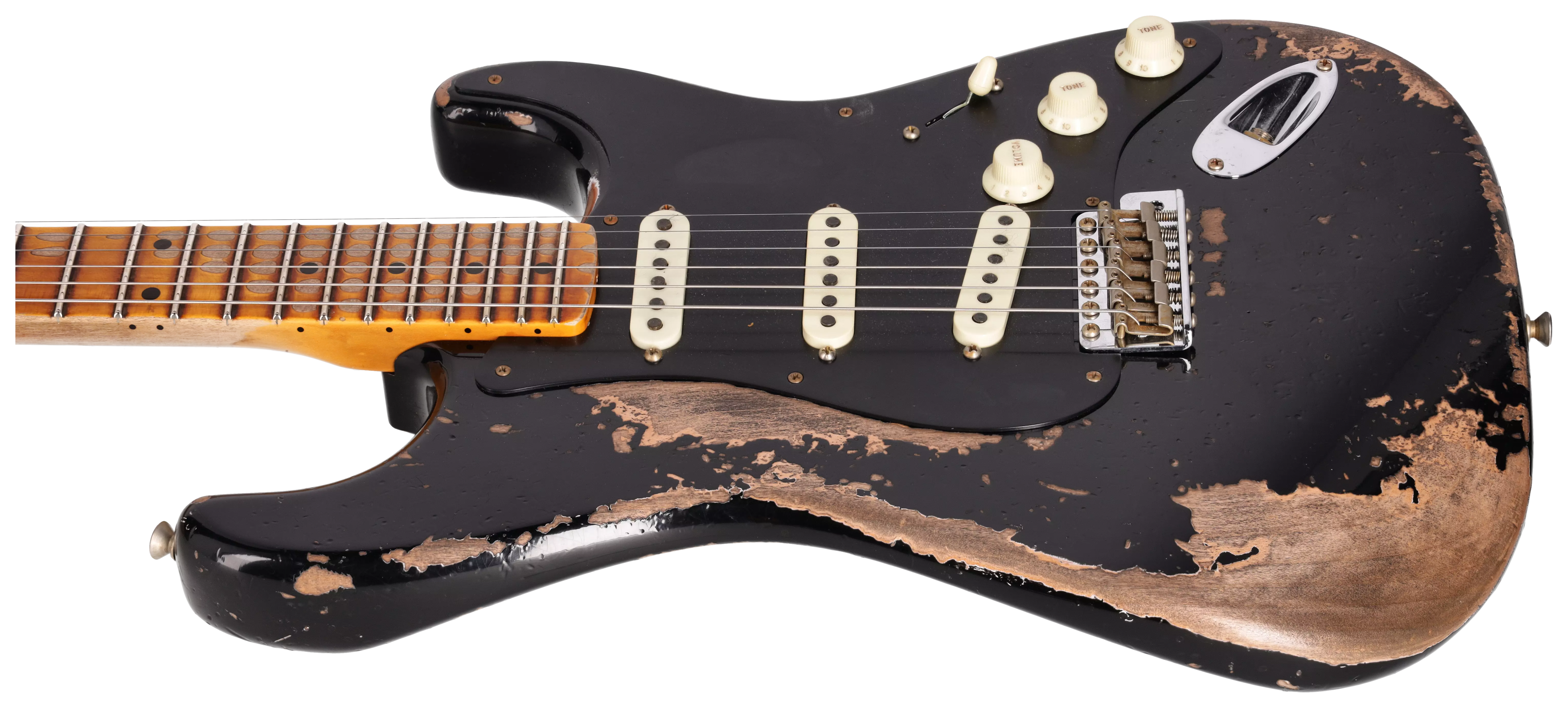 Fender LTD Custom Shop Poblano Stratocaster Super Heavy Relic Aged Black #1 6
