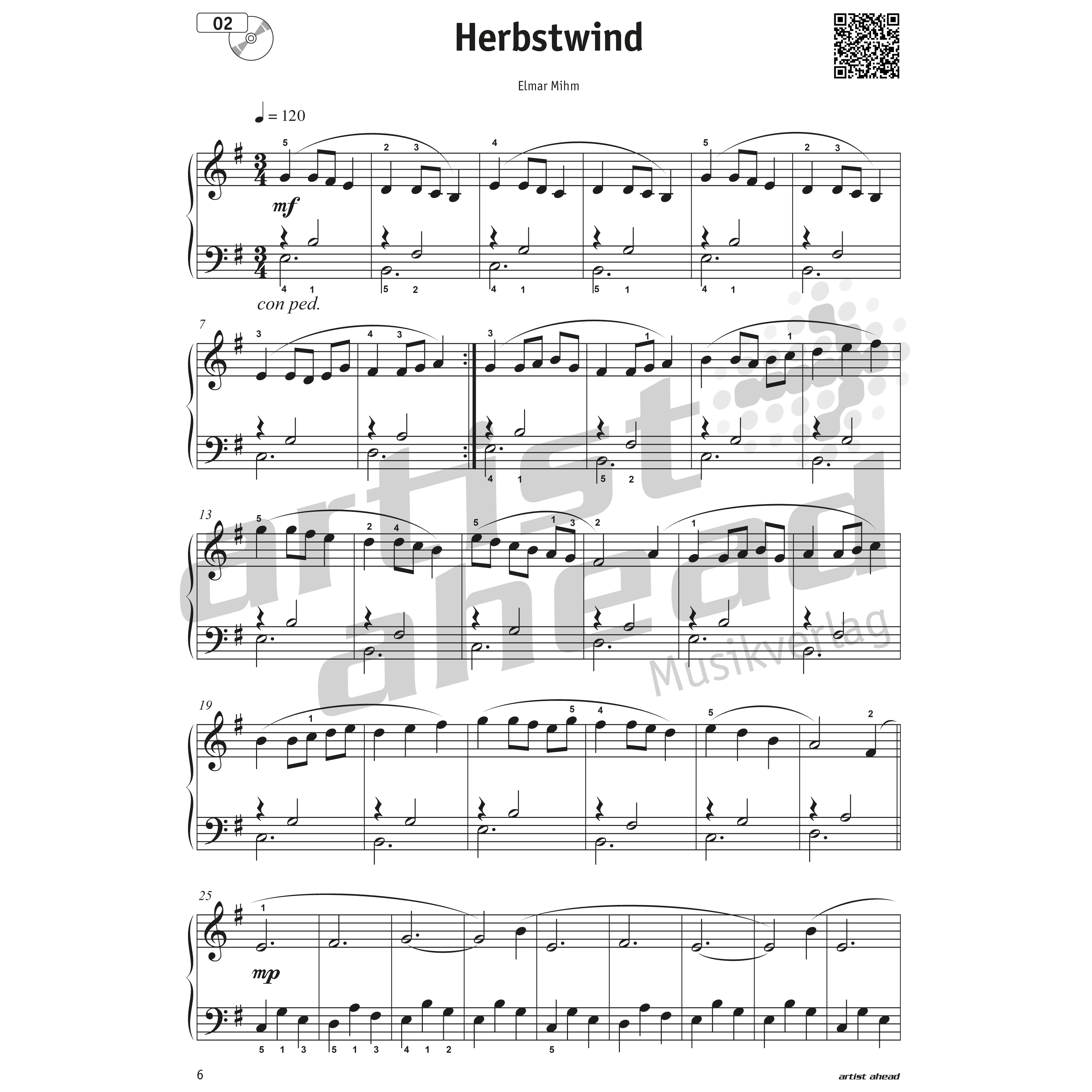 Artist Ahead Meine schönsten Wohlfühlmomente am Klavier - Elmar Mihm 3