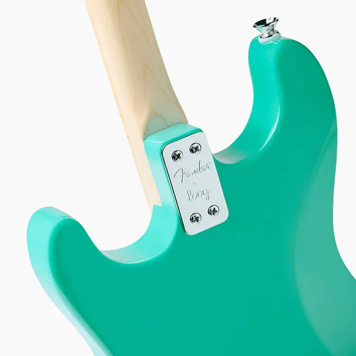  Mini Fender x loog Stratocaster Green 2