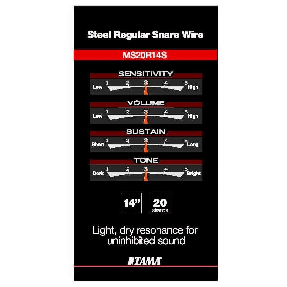 Tama - Tama MS20SN14S - 14 Starclassic - 20 Spiralen Carbon Steel - Snareteppich - 1