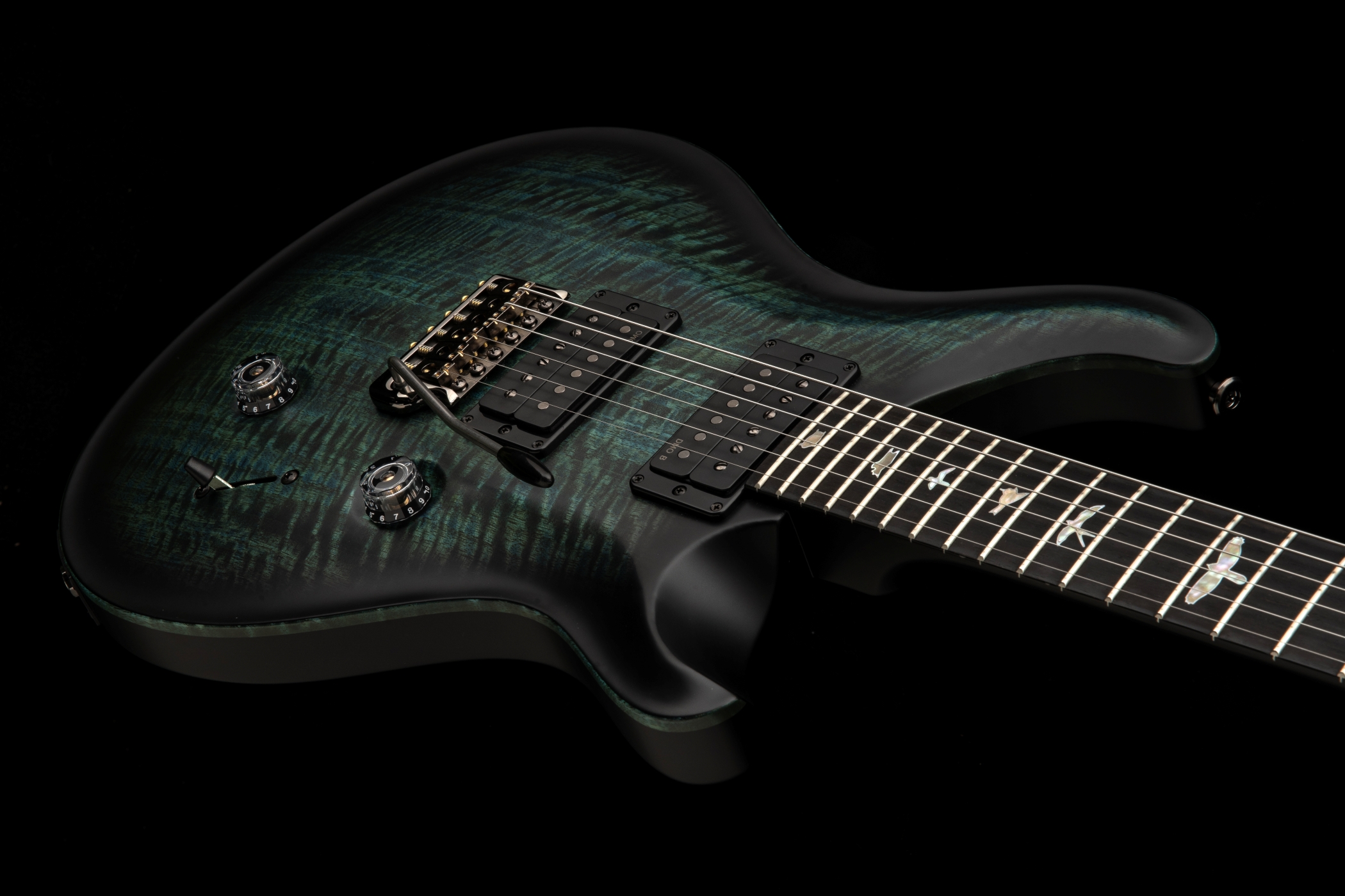 40th Anniversary Custom 24 Satin Cobalt Smokeburst a