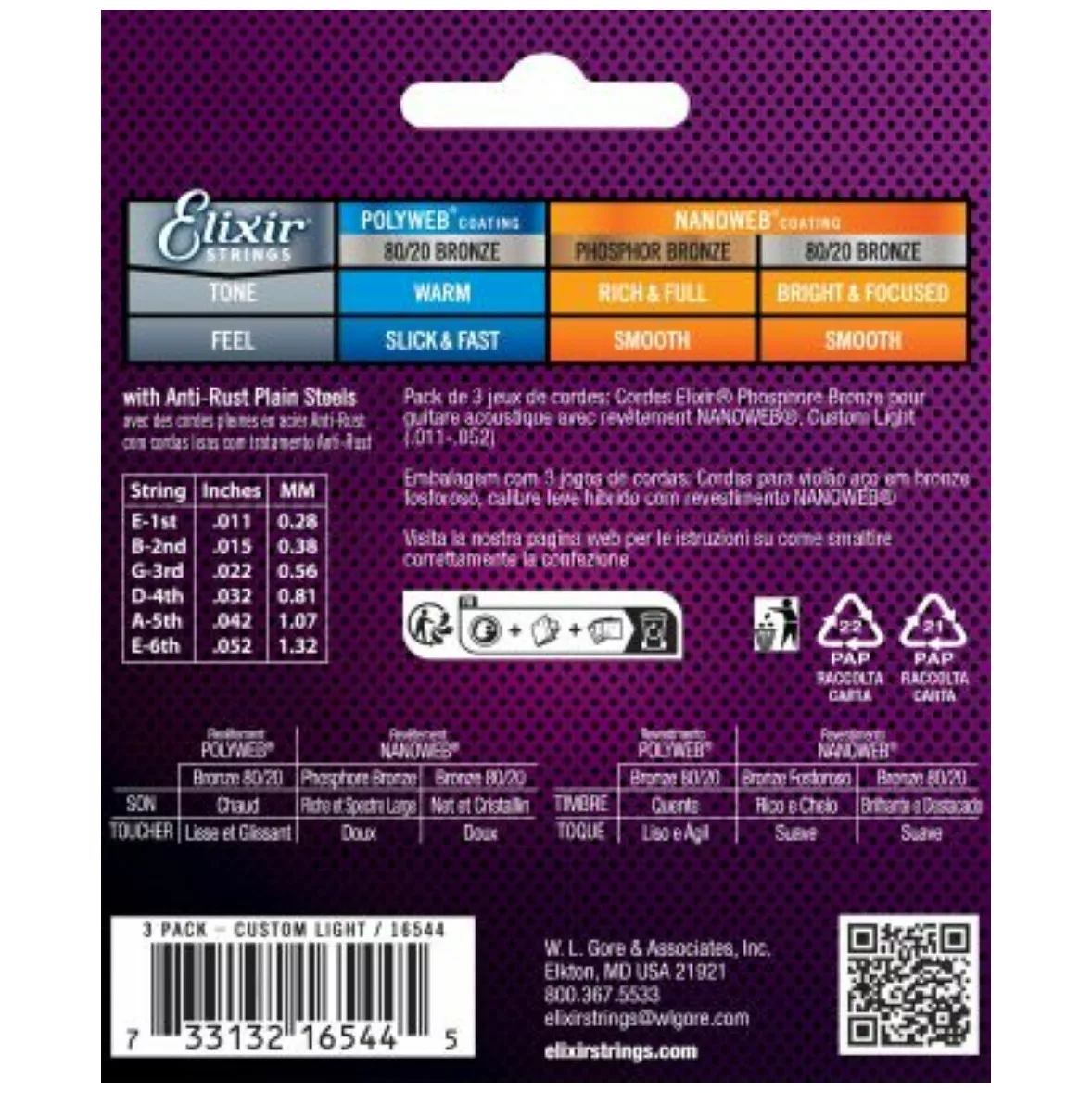 Elixir Nanoweb Ph. Bronze CL | 011-052 3er Pack 1